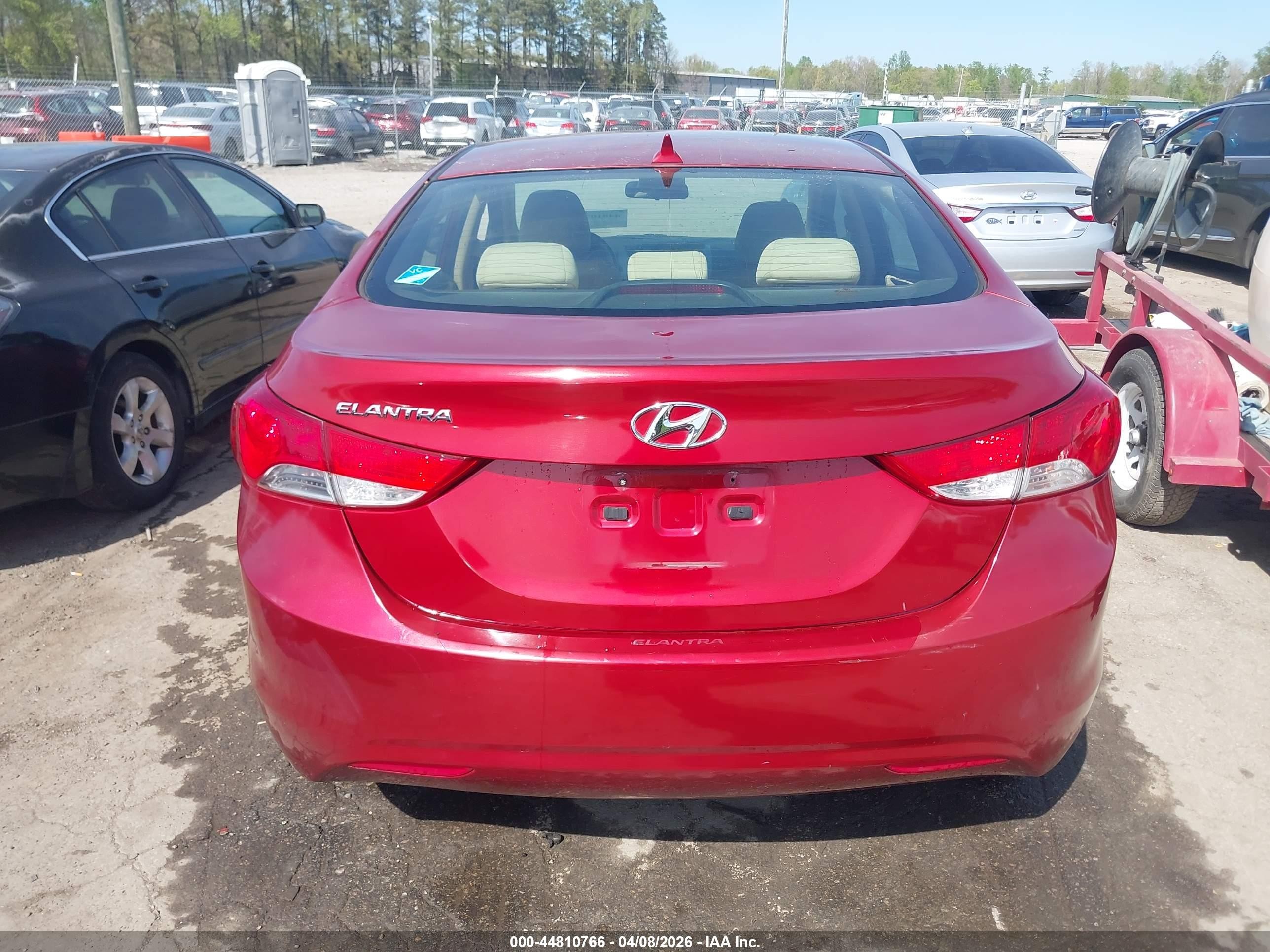 2011 Hyundai Elantra Gls (ulsan Plant) Red vin: KMHDH4AE1BU117461