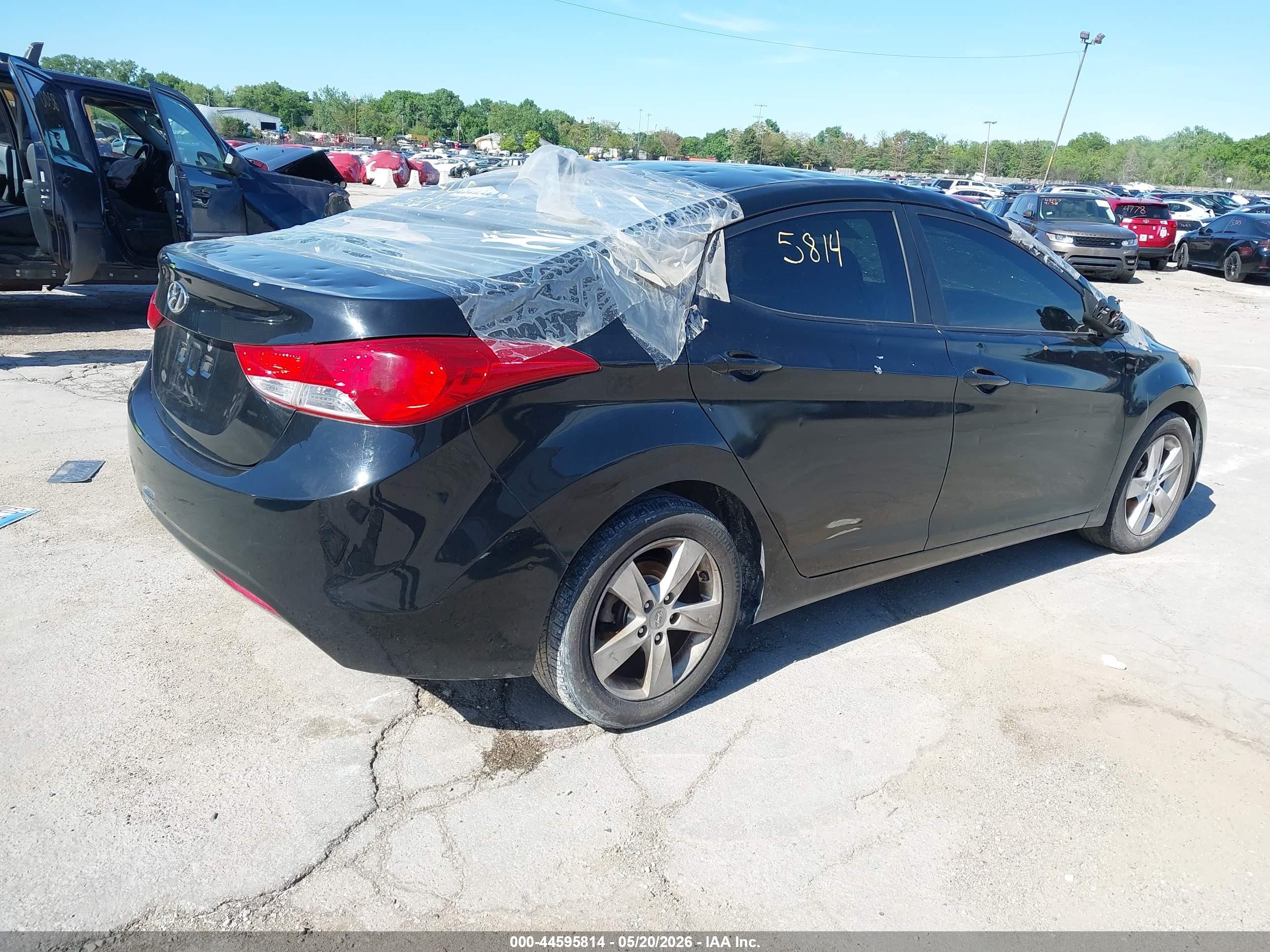 2011 Hyundai Elantra Gls (ulsan Plant) Black vin: KMHDH4AE1BU140335