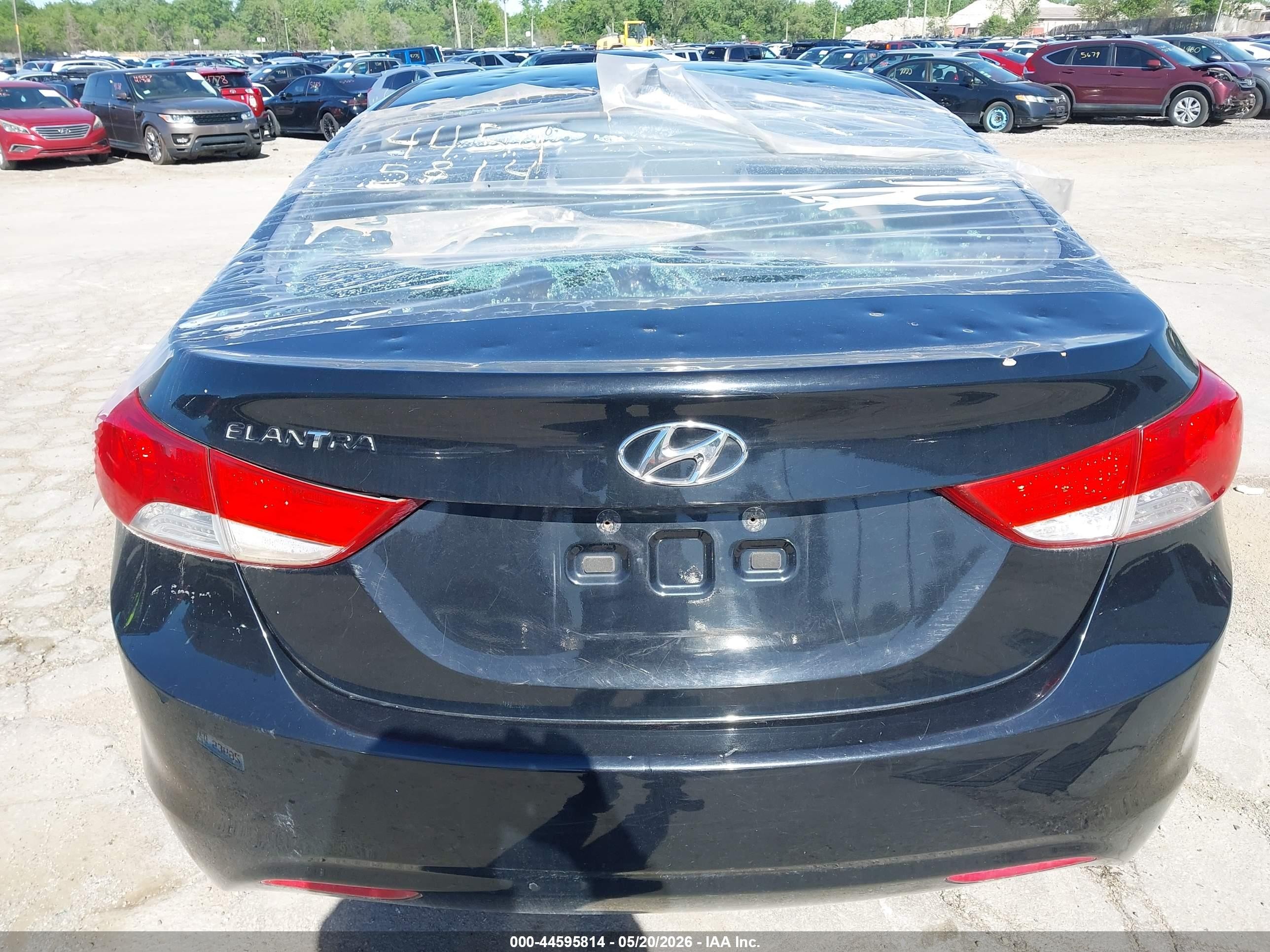 2011 Hyundai Elantra Gls (ulsan Plant) Black vin: KMHDH4AE1BU140335