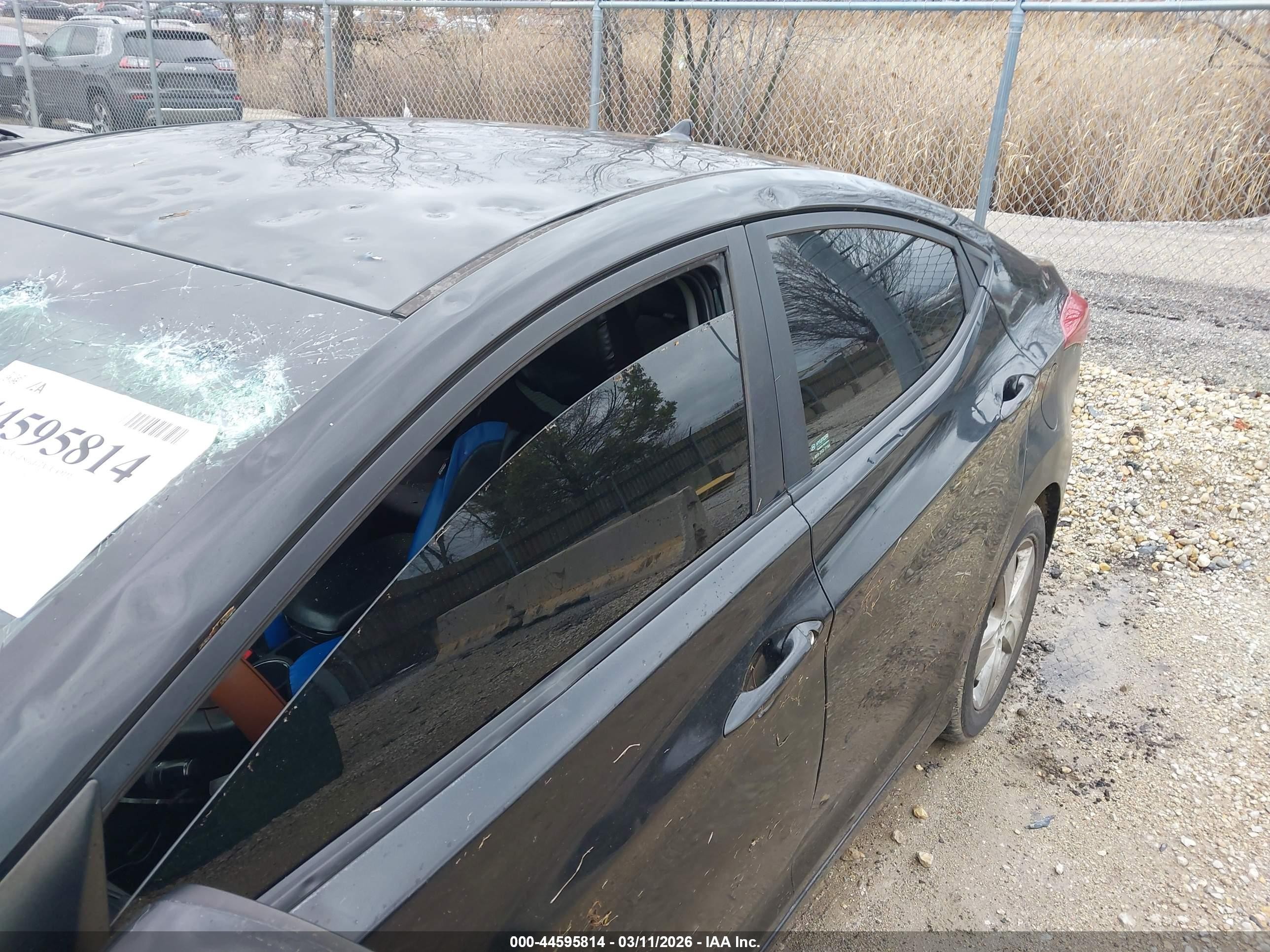 2011 Hyundai Elantra Gls (ulsan Plant) Black vin: KMHDH4AE1BU140335