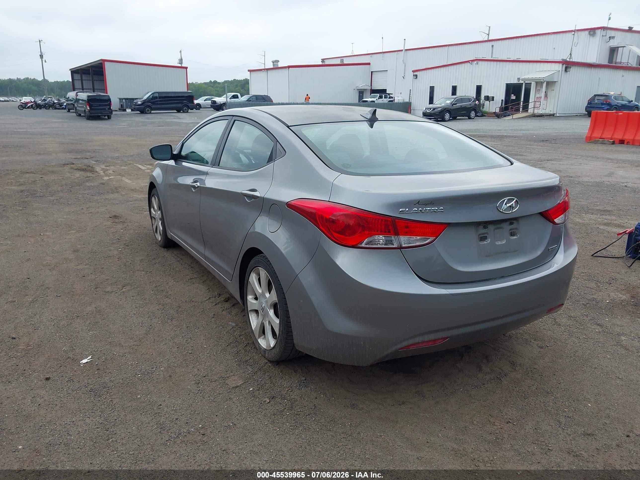 2011 Hyundai Elantra Limited (ulsan Plant) Серый vin: KMHDH4AE1BU154347