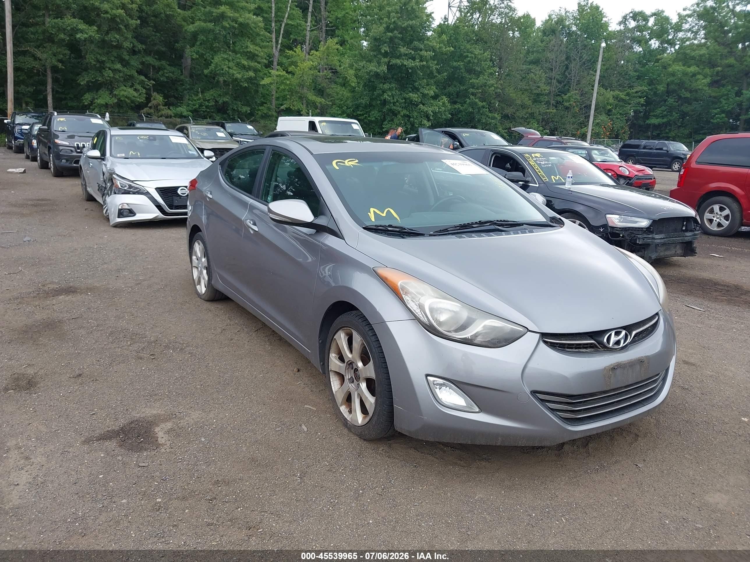 2011 Hyundai Elantra Limited (ulsan Plant) Gray vin: KMHDH4AE1BU154347