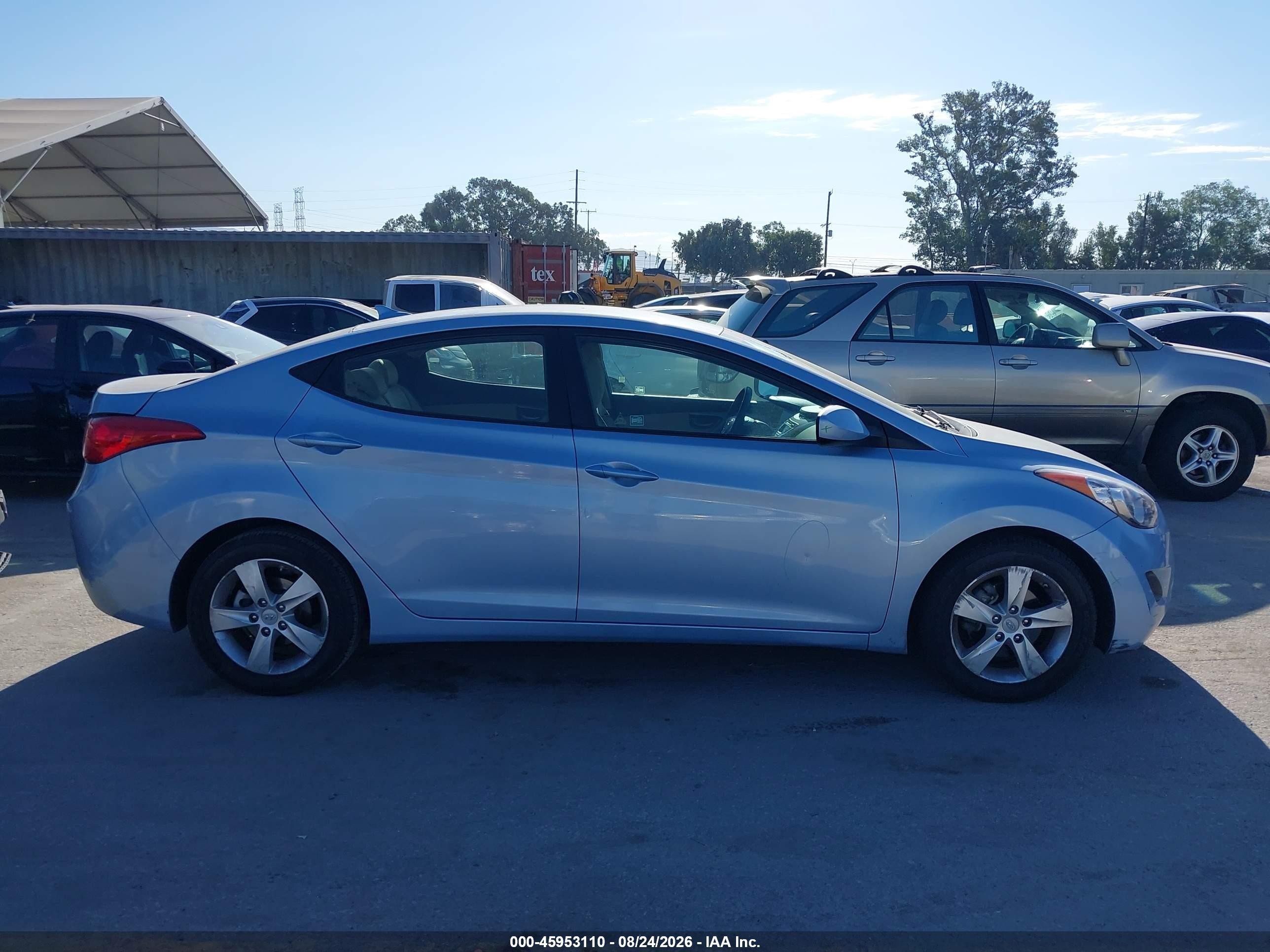 2011 Hyundai Elantra Gls (ulsan Plant) Light Blue vin: KMHDH4AE1BU156311