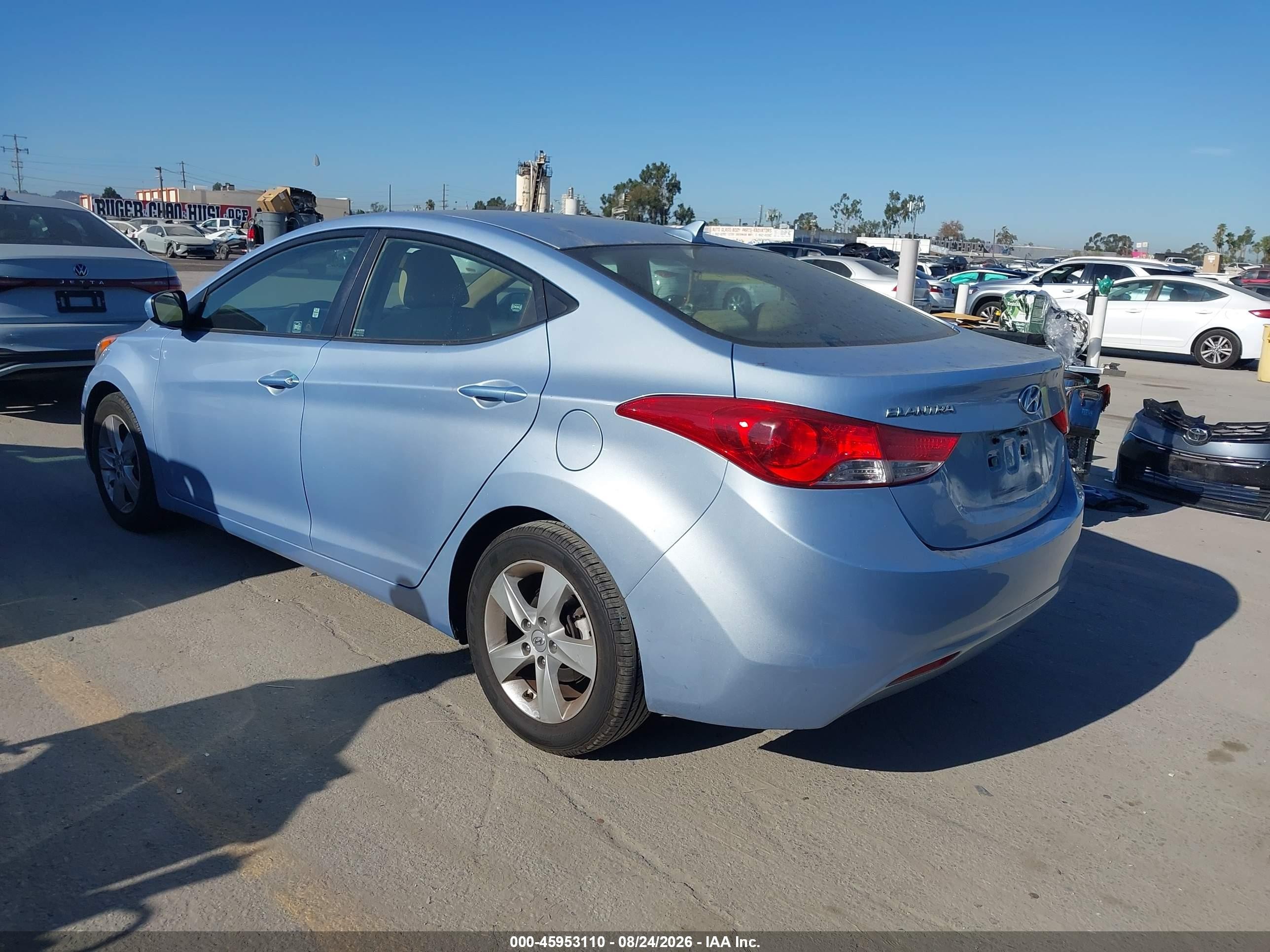 2011 Hyundai Elantra Gls (ulsan Plant) Light Blue vin: KMHDH4AE1BU156311