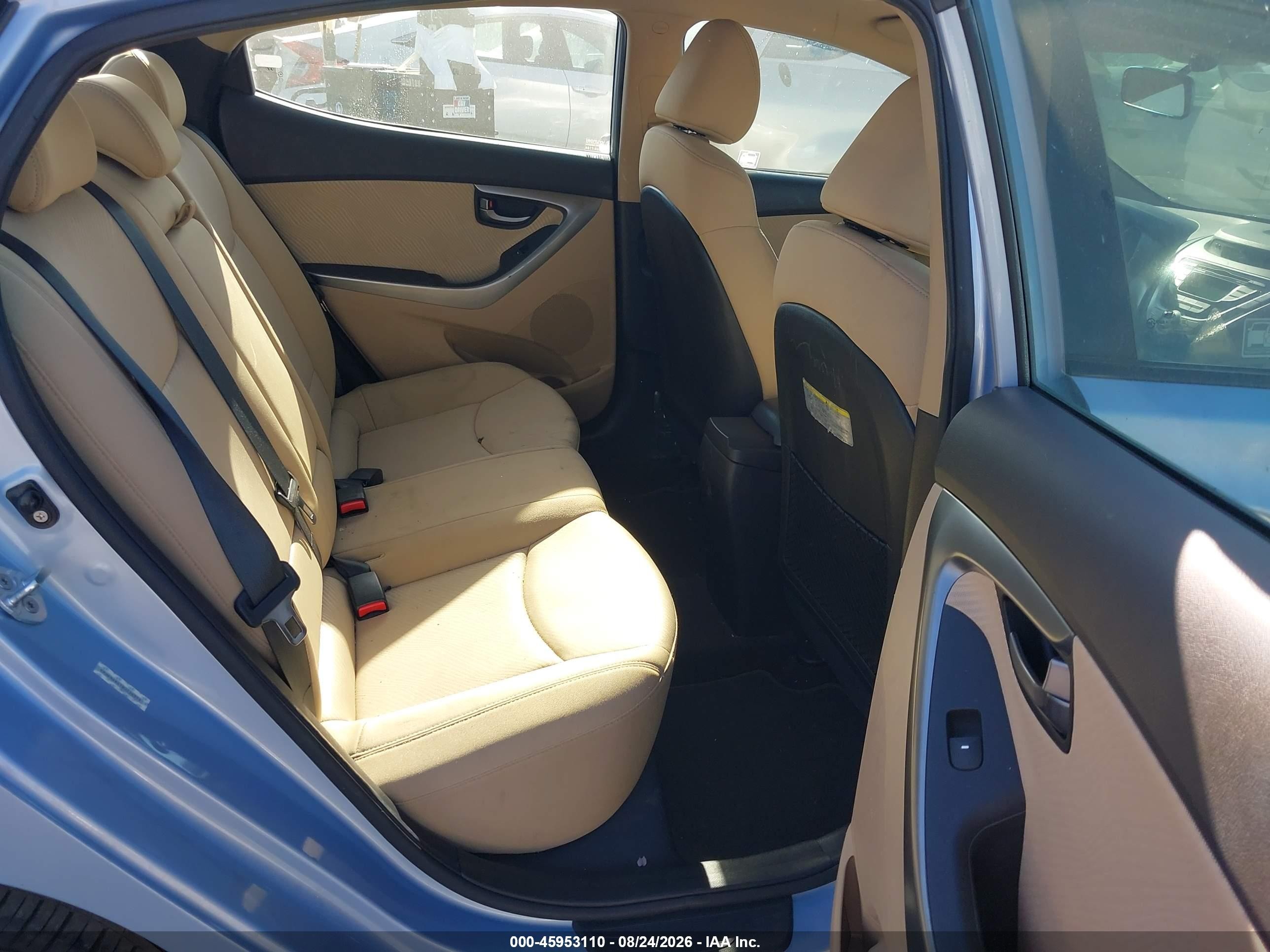 2011 Hyundai Elantra Gls (ulsan Plant) Light Blue vin: KMHDH4AE1BU156311