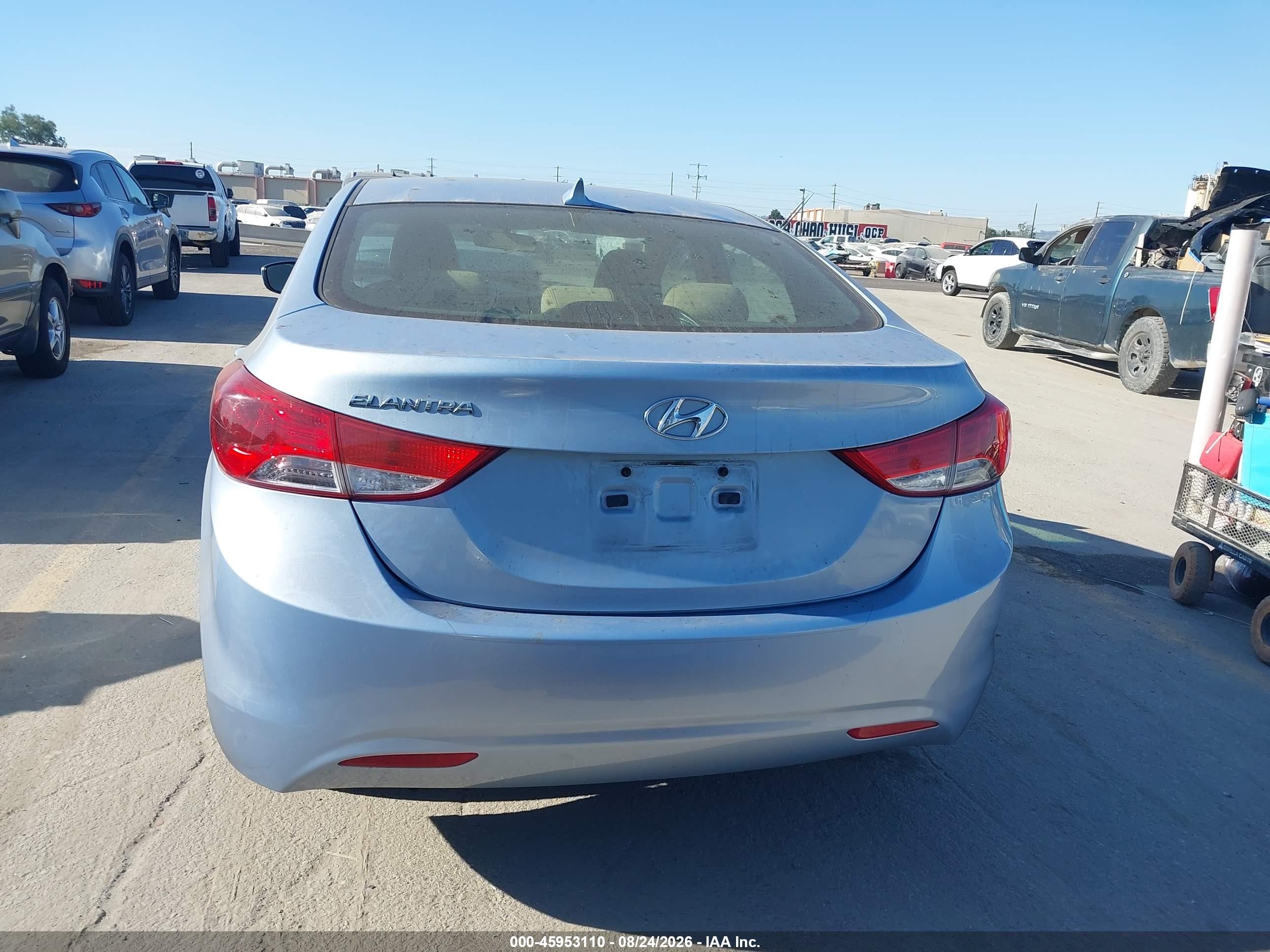 2011 Hyundai Elantra Gls (ulsan Plant) Light Blue vin: KMHDH4AE1BU156311