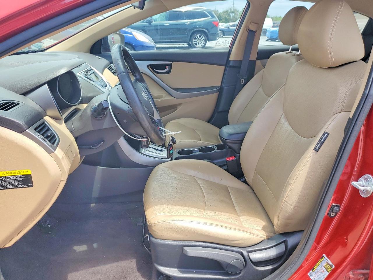 2011 Hyundai Elantra Limited Red vin: KMHDH4AE1BU167549