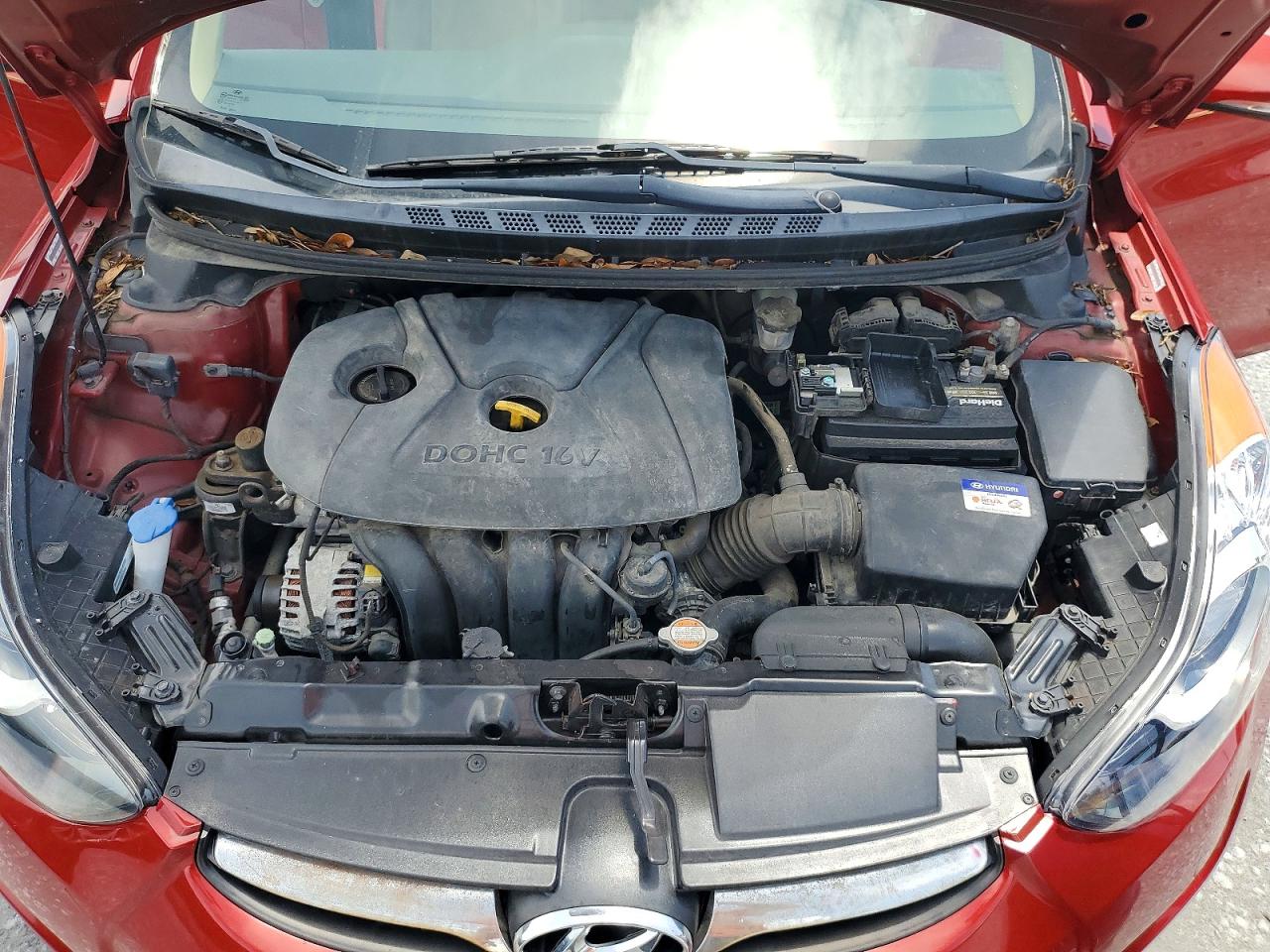 2011 Hyundai Elantra Limited Red vin: KMHDH4AE1BU167549