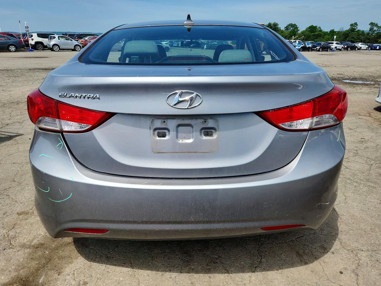 2012 Hyundai Elantra Gls Gray vin: KMHDH4AE1CU200387