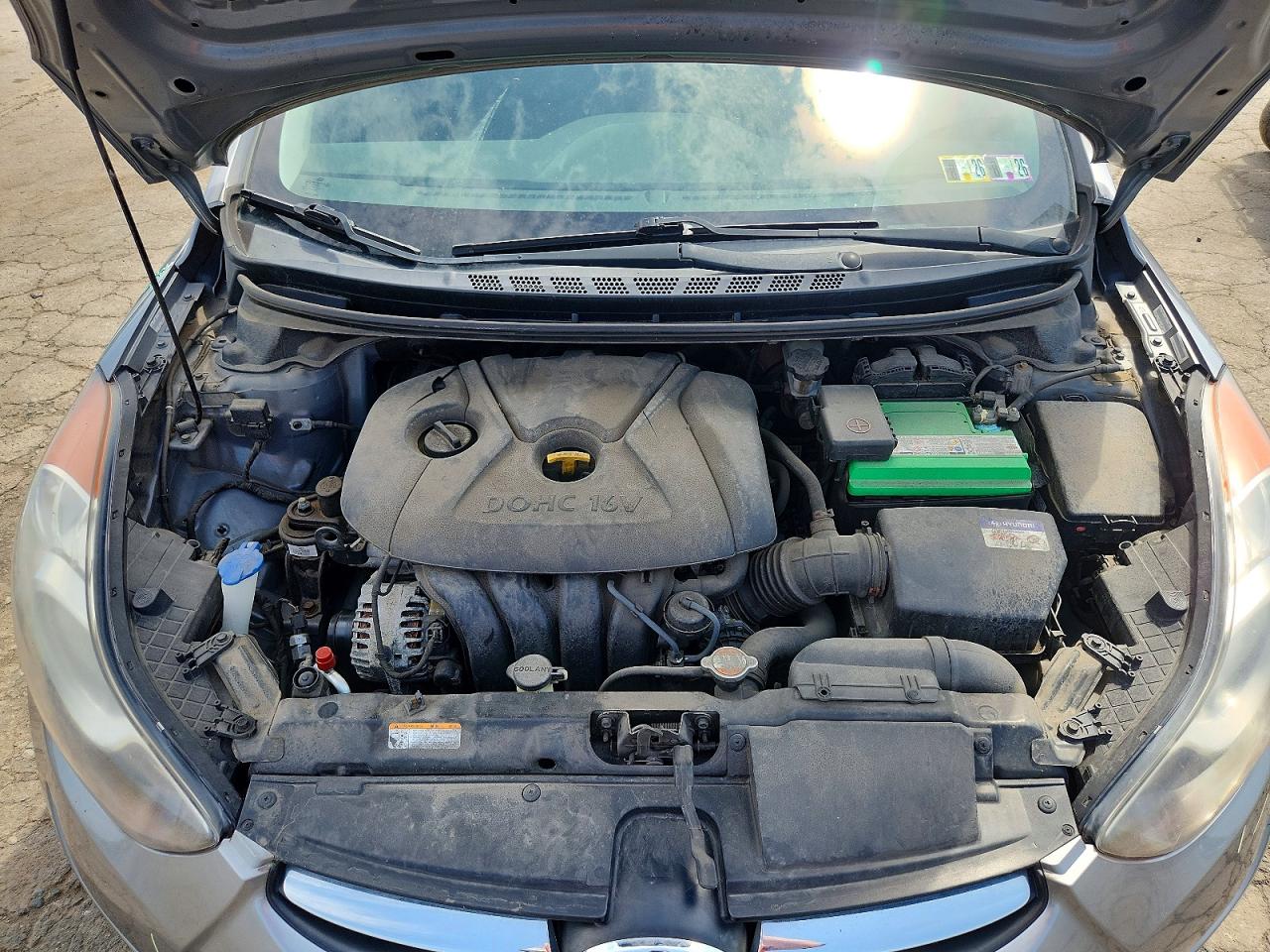 2012 Hyundai Elantra Gls Gray vin: KMHDH4AE1CU200387