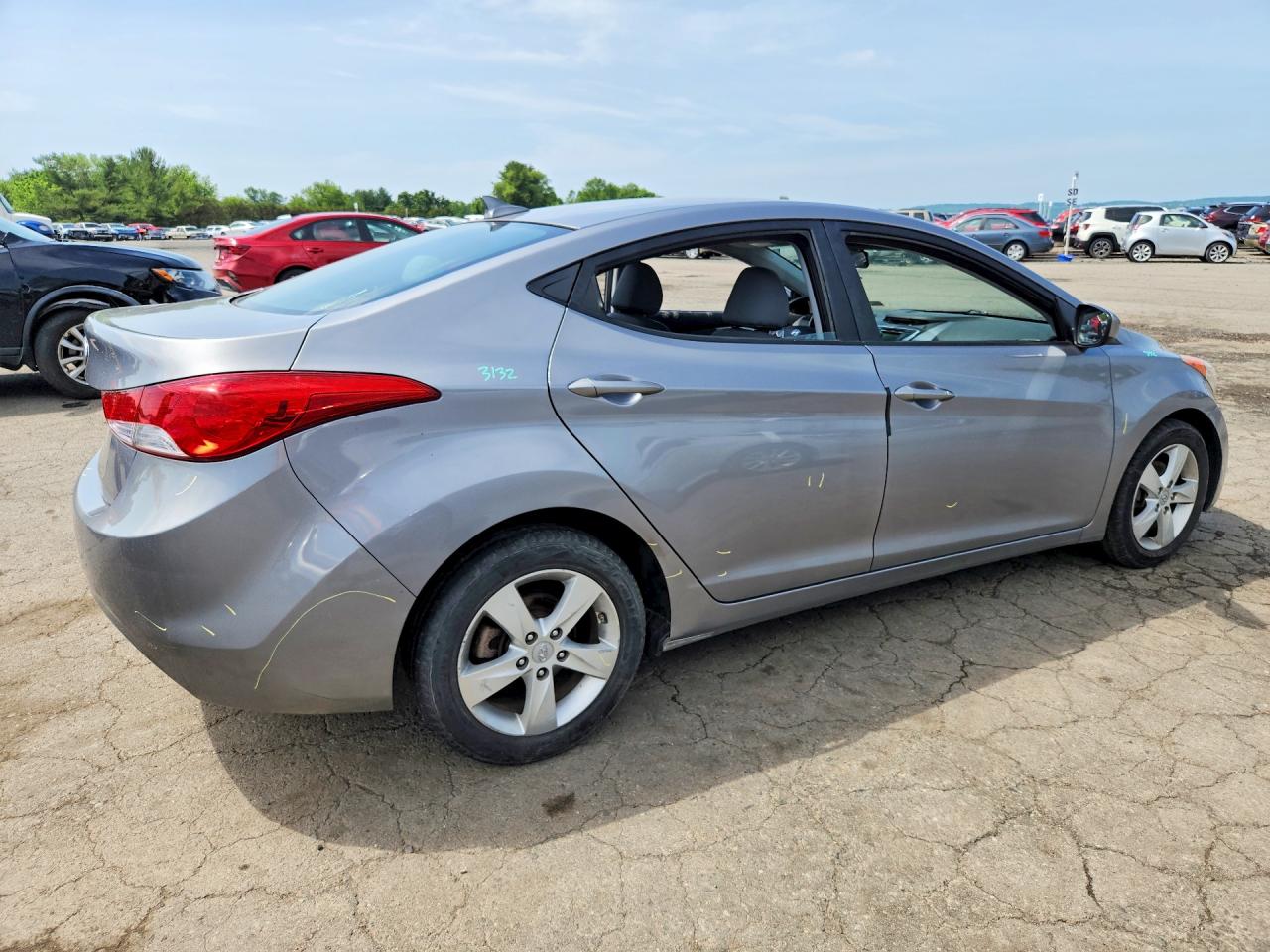 2012 Hyundai Elantra Gls Gray vin: KMHDH4AE1CU200387