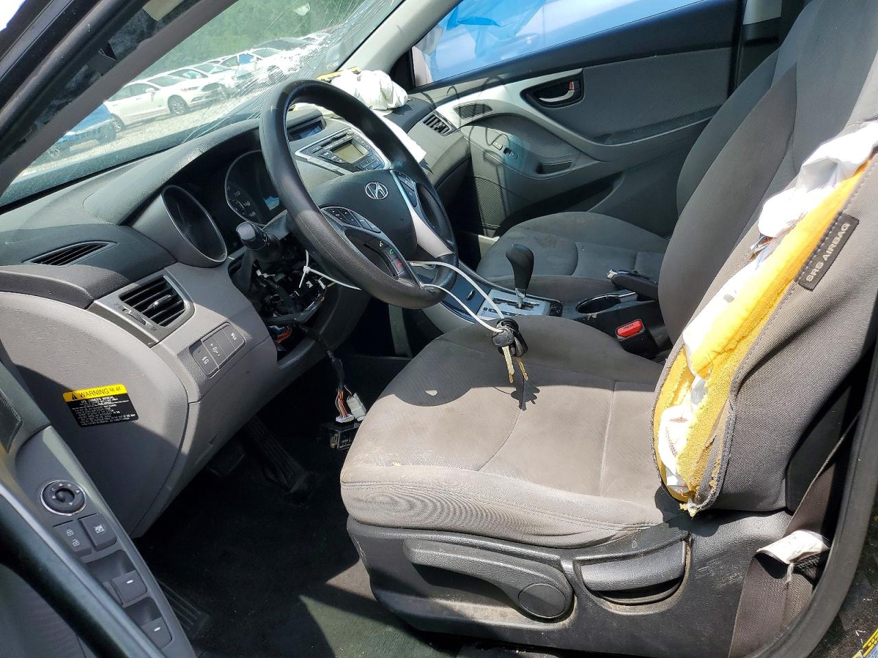 2012 Hyundai Elantra Gls Black vin: KMHDH4AE1CU224690