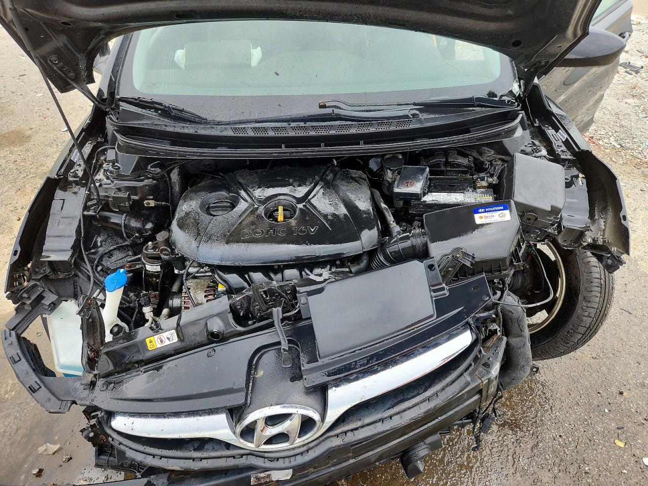 2012 Hyundai Elantra Gls Black vin: KMHDH4AE1CU224690