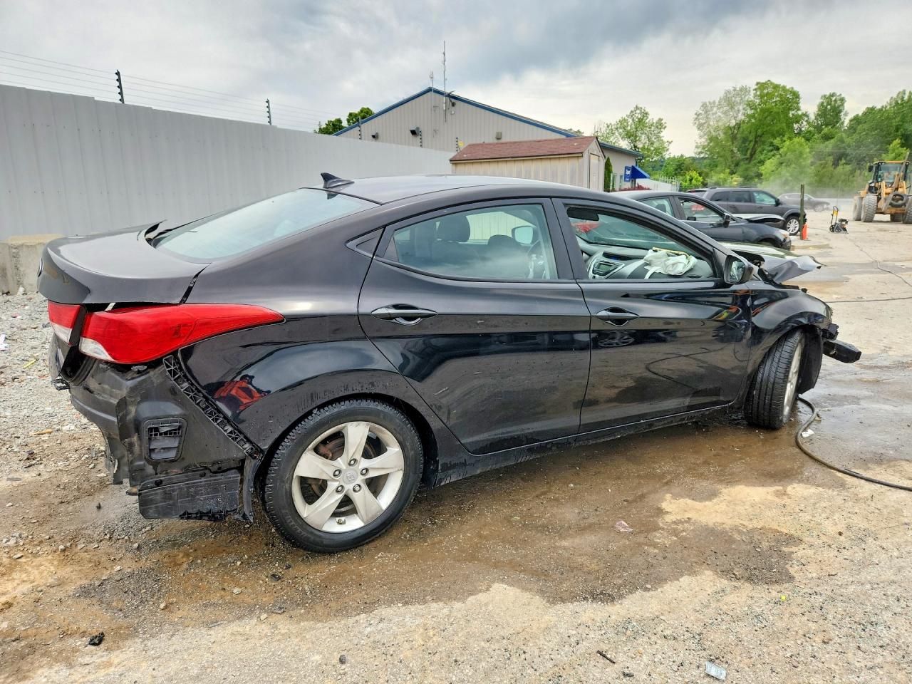 2012 Hyundai Elantra Gls Black vin: KMHDH4AE1CU224690
