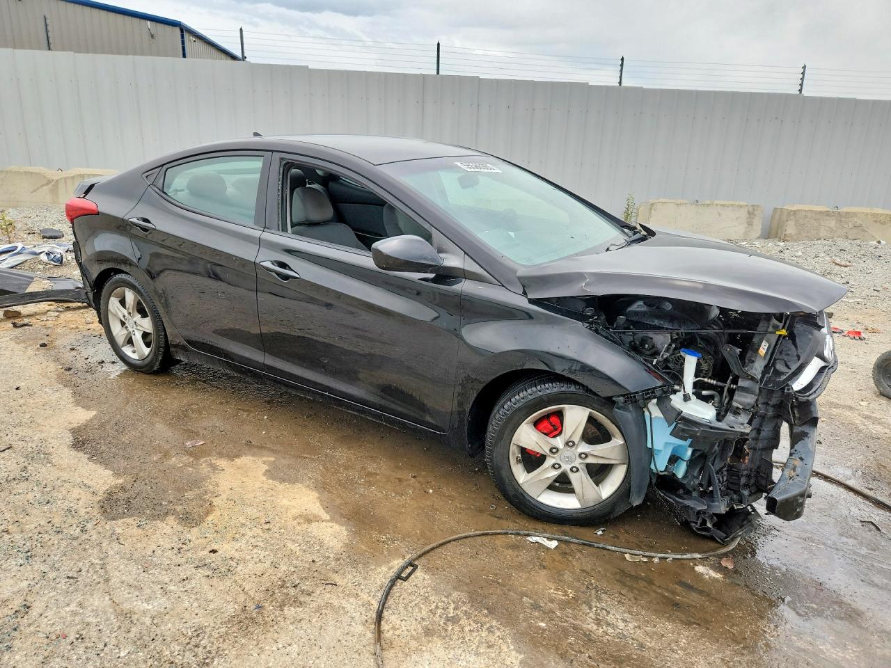 2012 Hyundai Elantra Gls Black vin: KMHDH4AE1CU224690