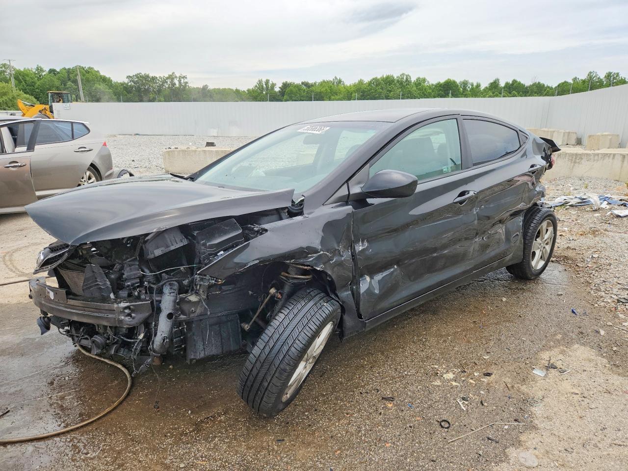 2012 Hyundai Elantra Gls Black vin: KMHDH4AE1CU224690