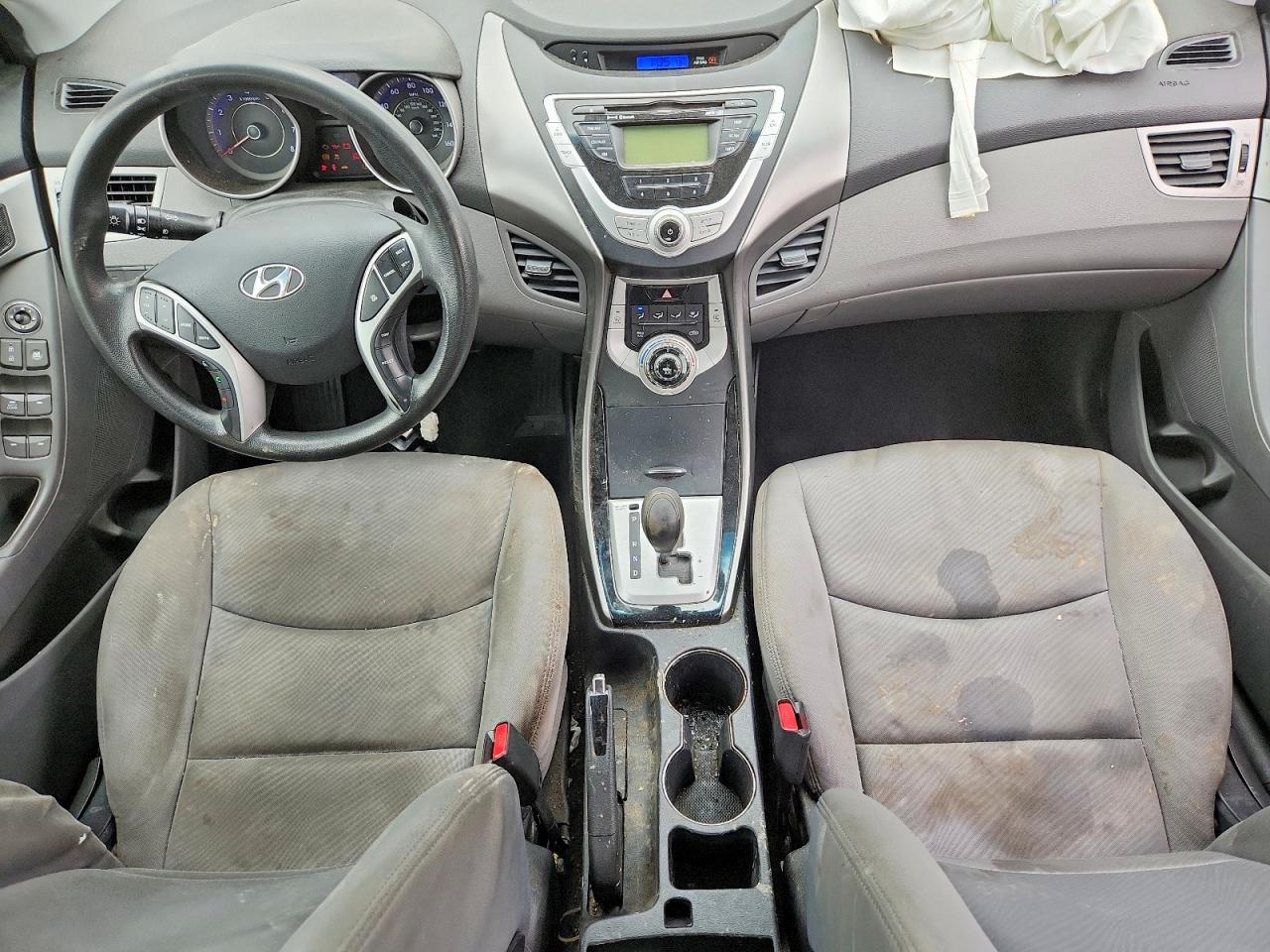 2012 Hyundai Elantra Gls Black vin: KMHDH4AE1CU224690