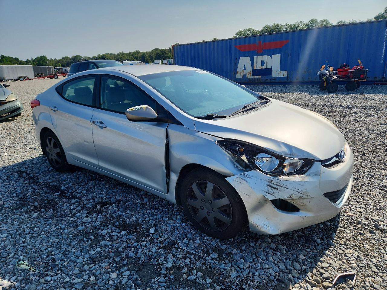 2012 Hyundai Elantra Gls Silver vin: KMHDH4AE1CU253669