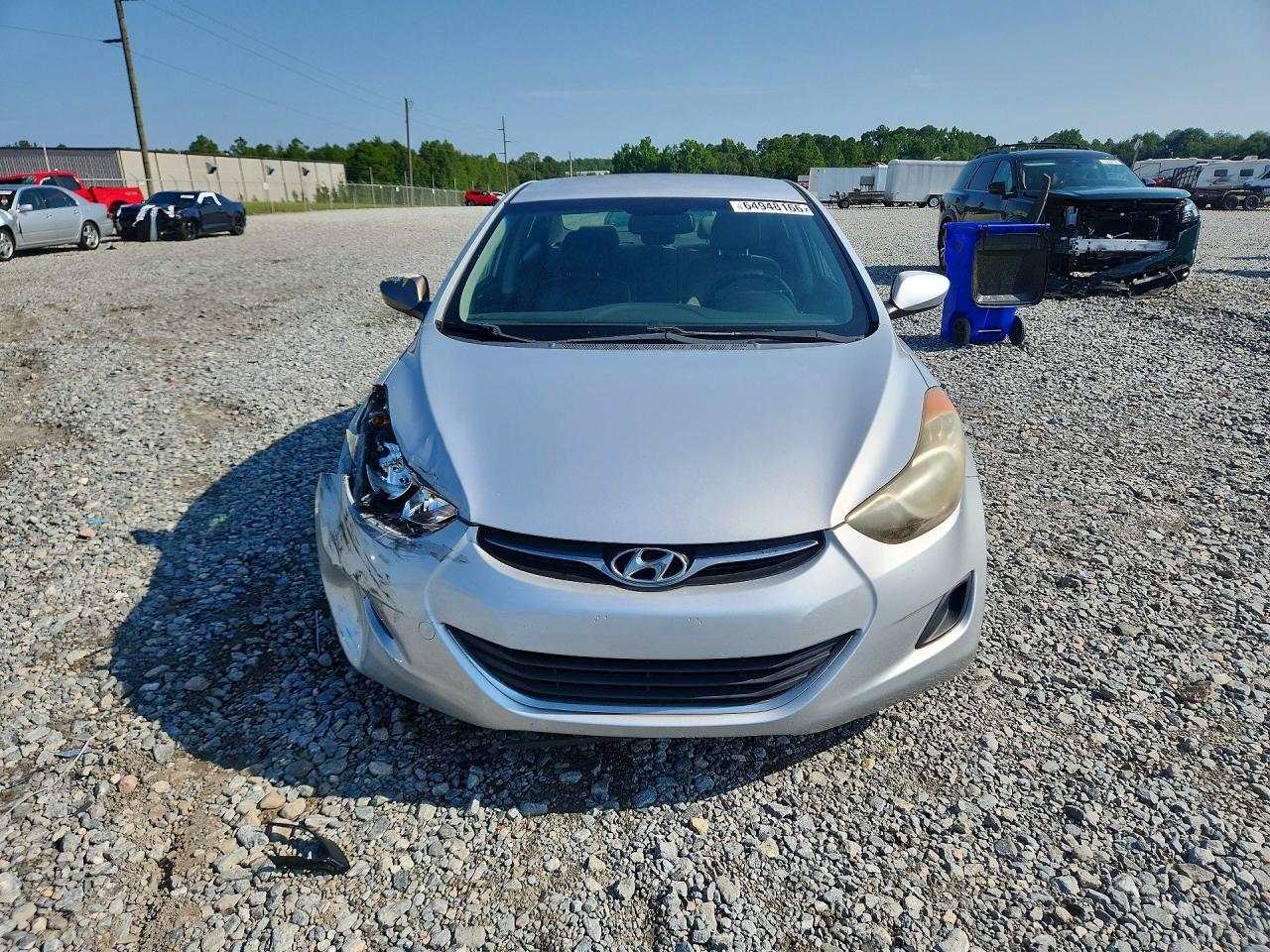 2012 Hyundai Elantra Gls Silver vin: KMHDH4AE1CU253669