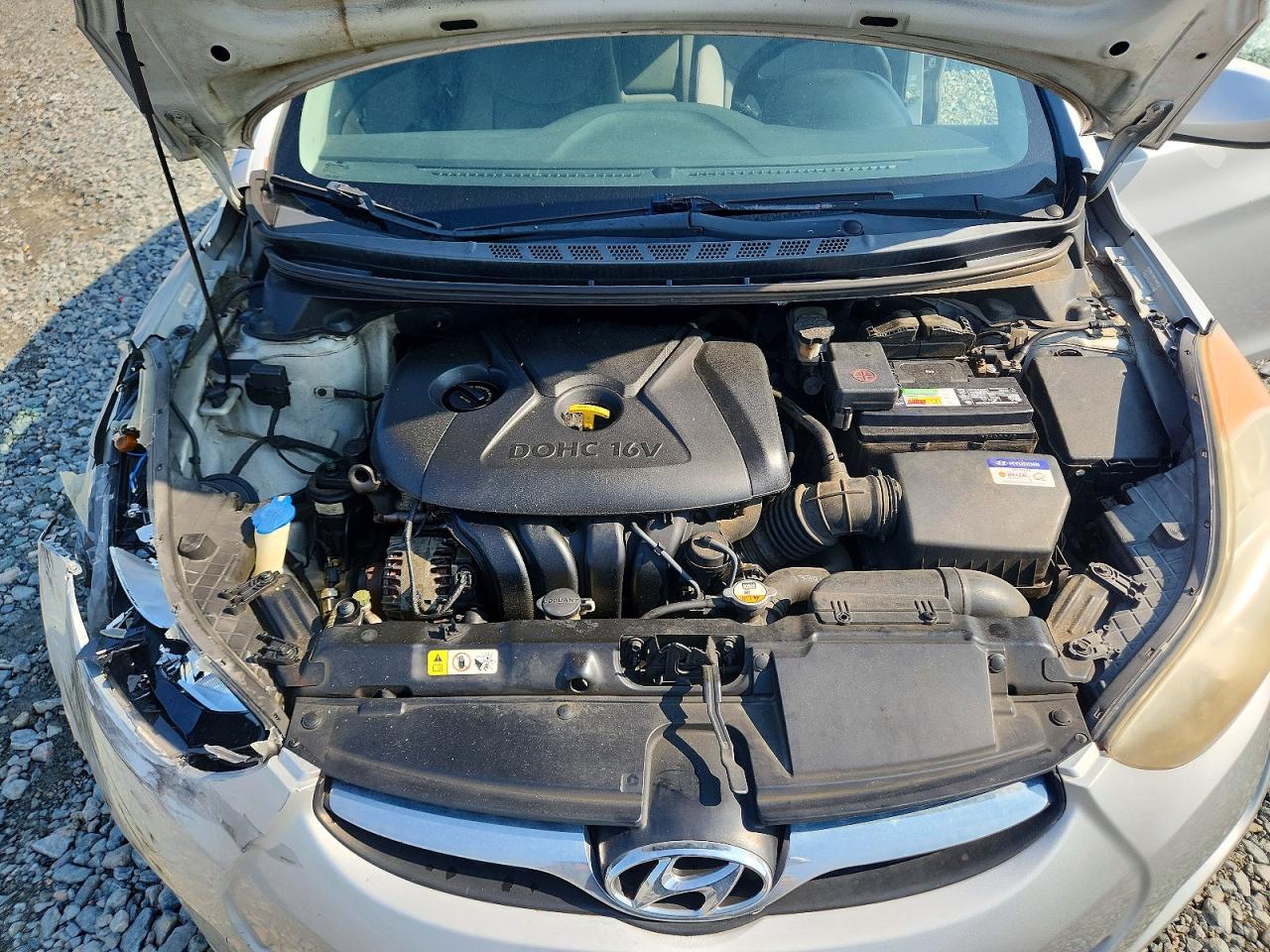 2012 Hyundai Elantra Gls Silver vin: KMHDH4AE1CU253669