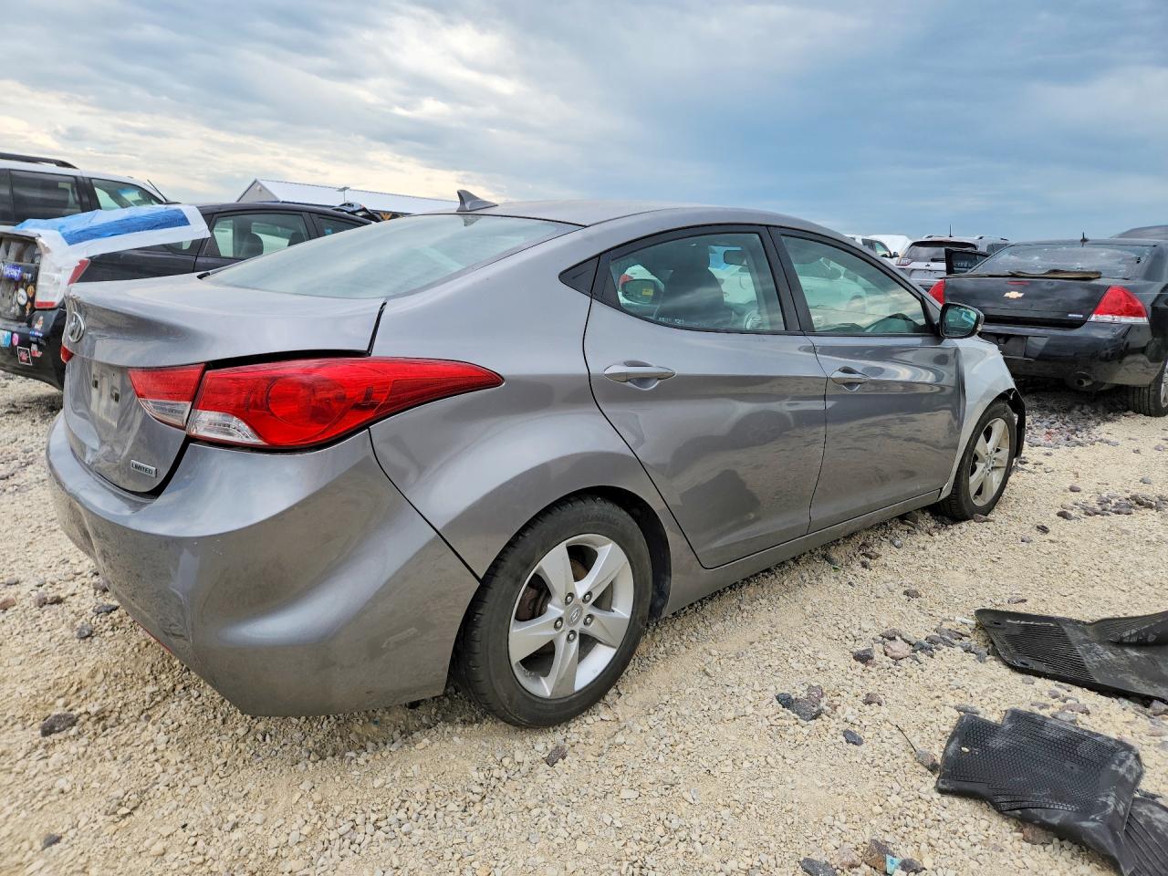 2012 Hyundai Elantra Limited Серый vin: KMHDH4AE1CU265773