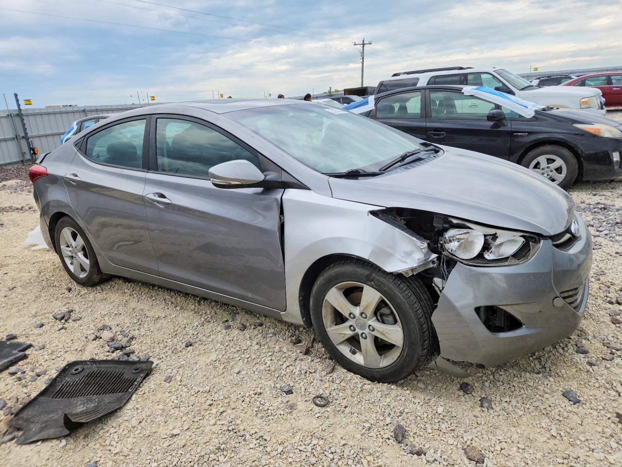 2012 Hyundai Elantra Limited Серый vin: KMHDH4AE1CU265773
