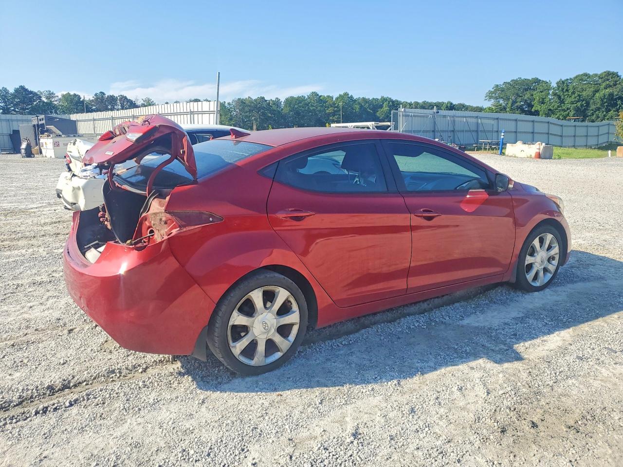 2012 Hyundai Elantra Limited Burgundy vin: KMHDH4AE1CU271217