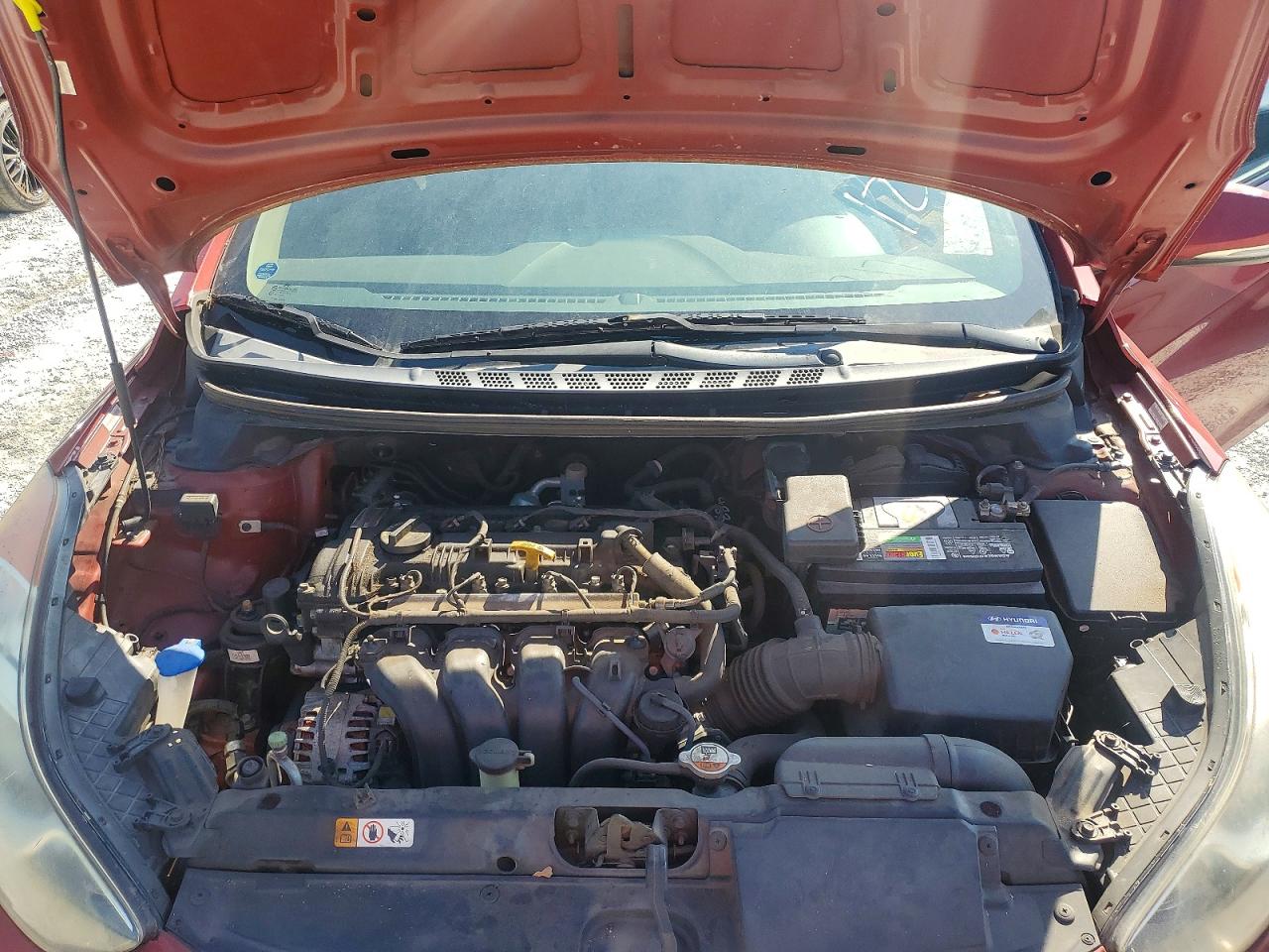 2012 Hyundai Elantra Limited Burgundy vin: KMHDH4AE1CU271217
