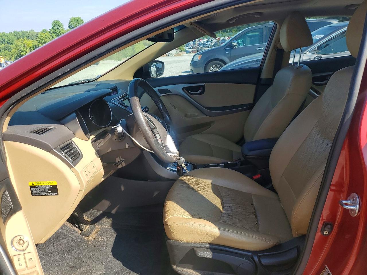 2012 Hyundai Elantra Limited Burgundy vin: KMHDH4AE1CU271217