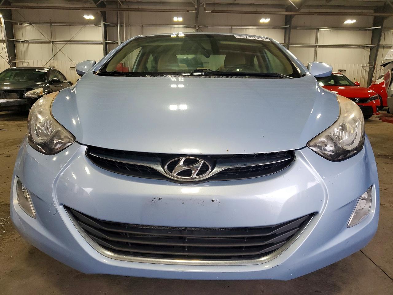 2012 Hyundai Elantra Gls Blue vin: KMHDH4AE1CU274635
