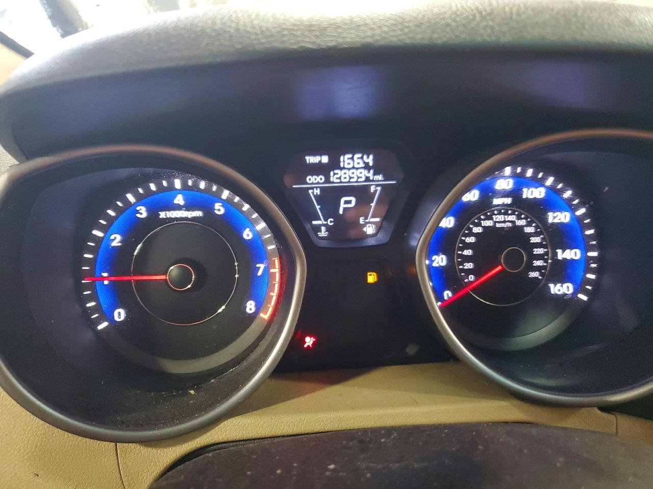 2012 Hyundai Elantra Gls Blue vin: KMHDH4AE1CU274635