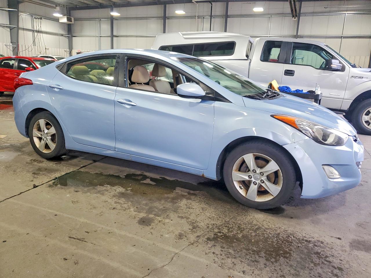 2012 Hyundai Elantra Gls Blue vin: KMHDH4AE1CU274635