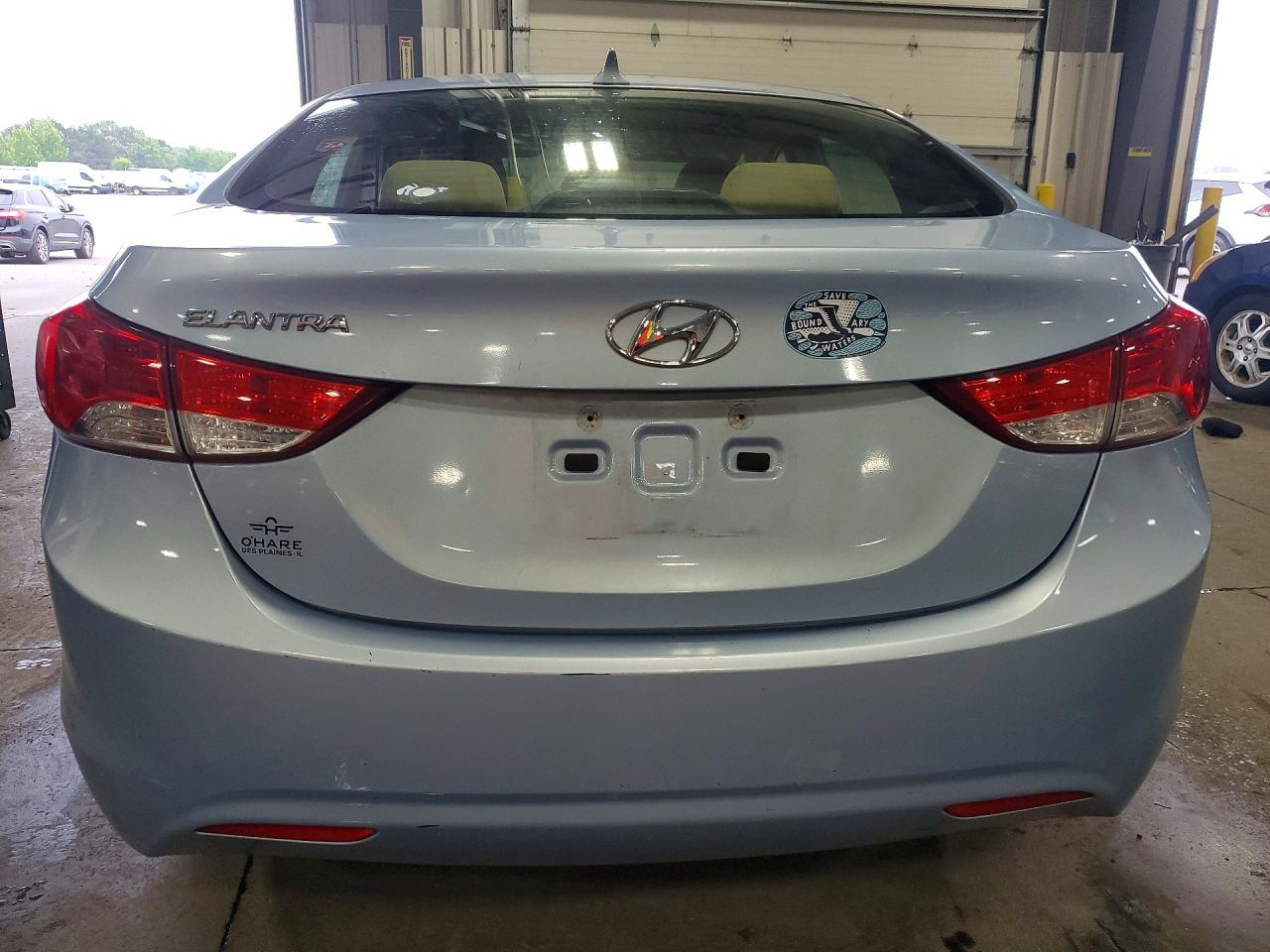 2012 Hyundai Elantra Gls Blue vin: KMHDH4AE1CU274635