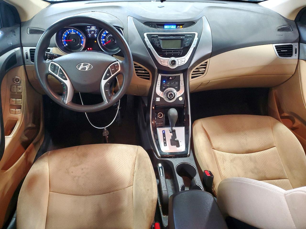 2012 Hyundai Elantra Gls Blue vin: KMHDH4AE1CU274635