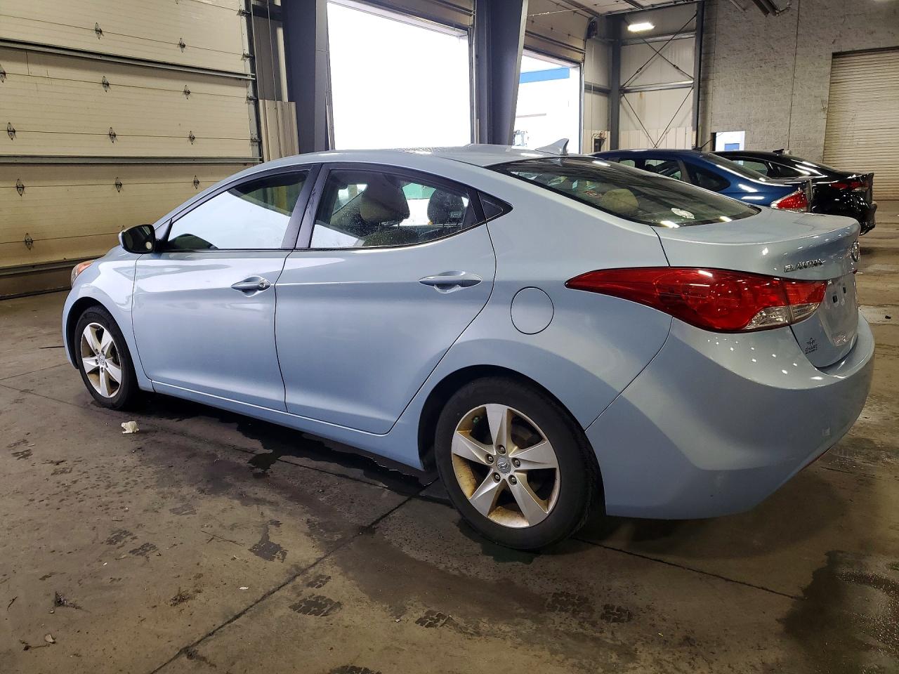 2012 Hyundai Elantra Gls Blue vin: KMHDH4AE1CU274635