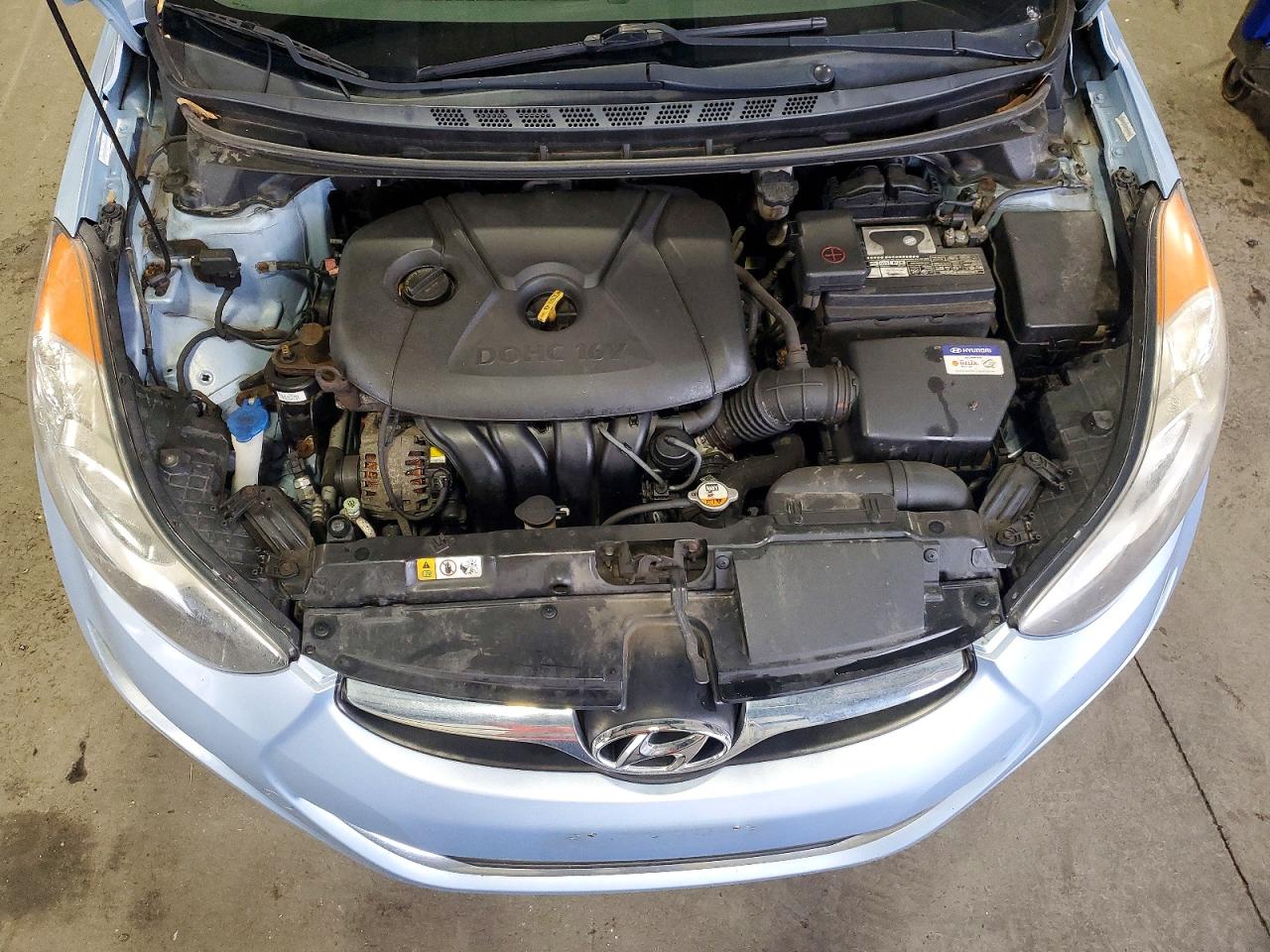 2012 Hyundai Elantra Gls Blue vin: KMHDH4AE1CU274635