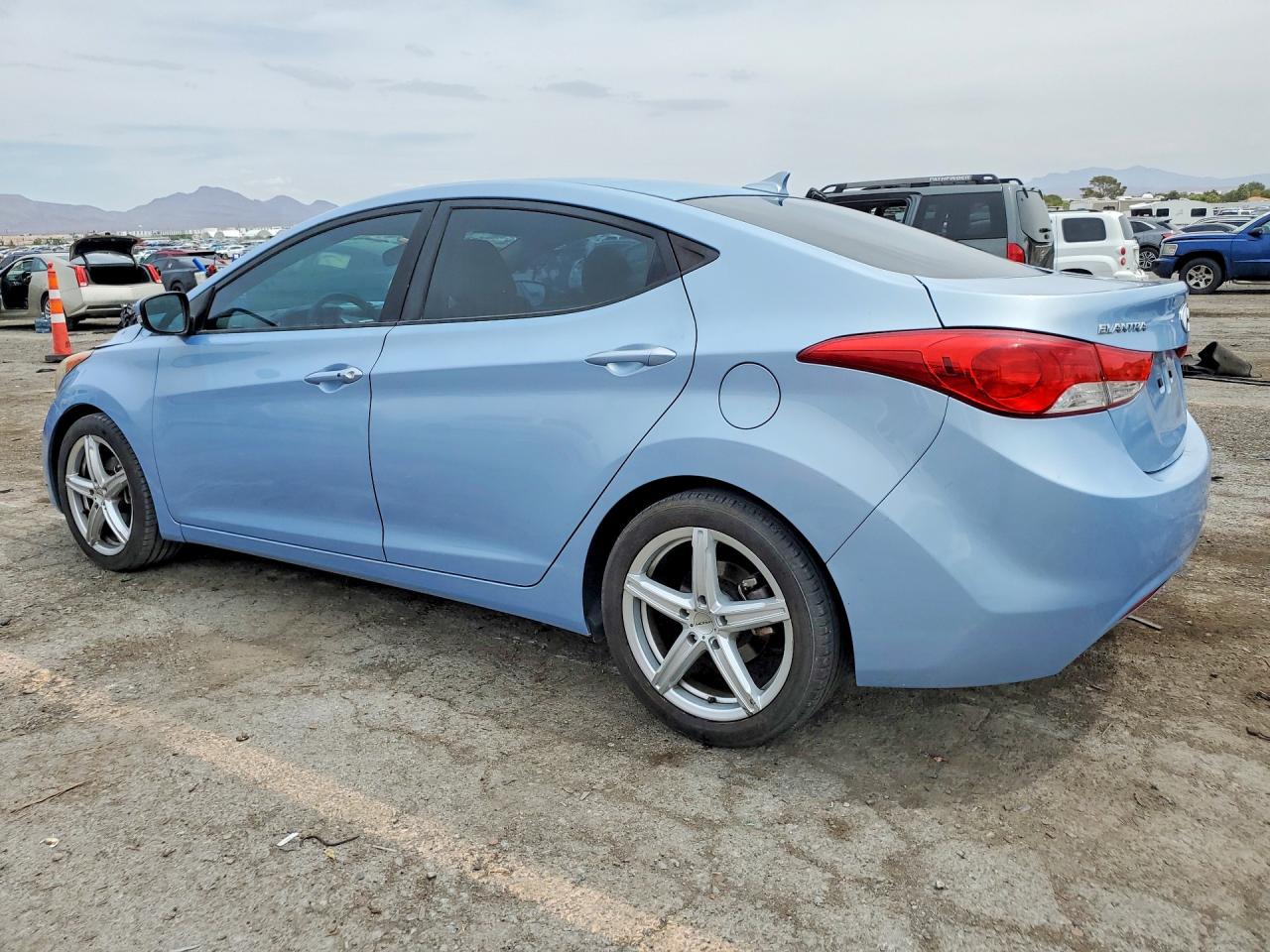 2012 Hyundai Elantra Limited Blue vin: KMHDH4AE1CU282721