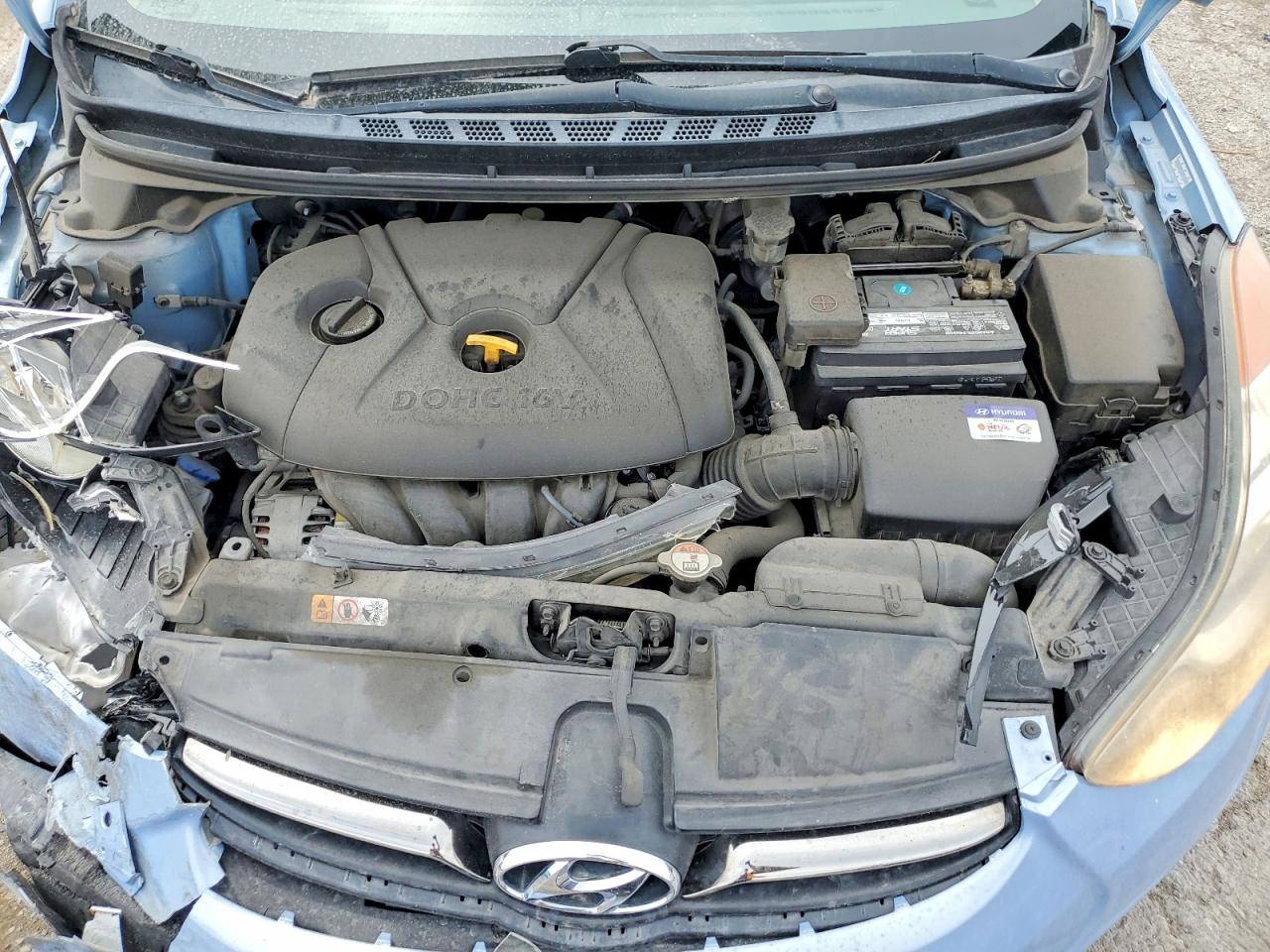 2012 Hyundai Elantra Limited Blue vin: KMHDH4AE1CU282721