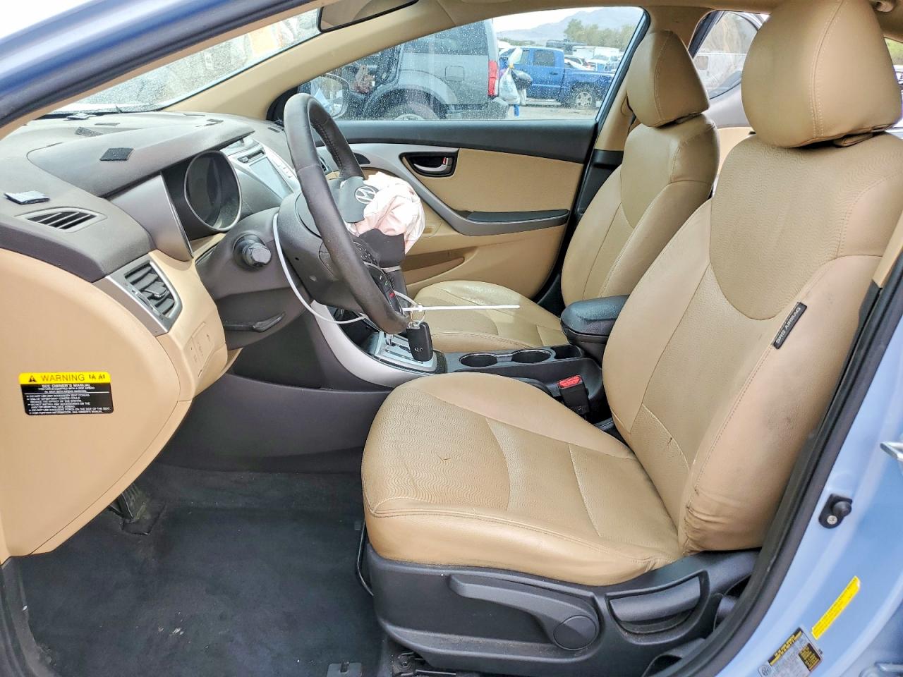 2012 Hyundai Elantra Limited Blue vin: KMHDH4AE1CU282721