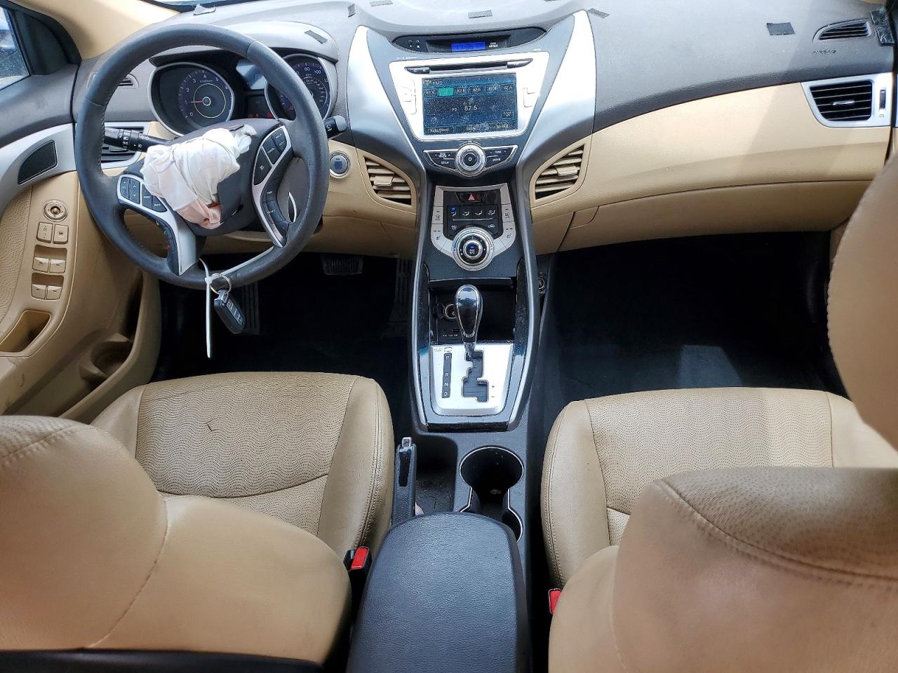 2012 Hyundai Elantra Limited Blue vin: KMHDH4AE1CU282721