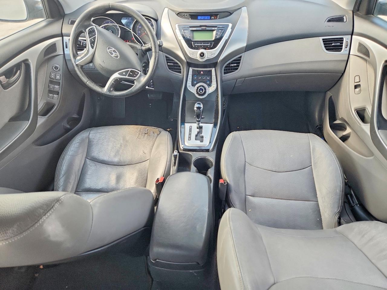 2012 Hyundai Elantra Limited Silver vin: KMHDH4AE1CU296411