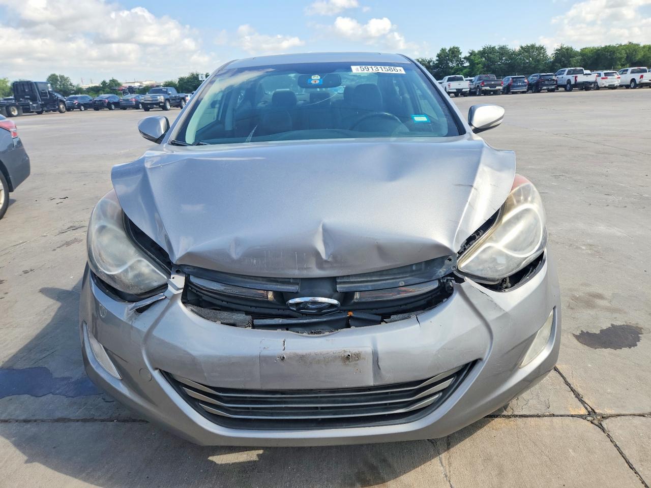2012 Hyundai Elantra Limited Silver vin: KMHDH4AE1CU296411