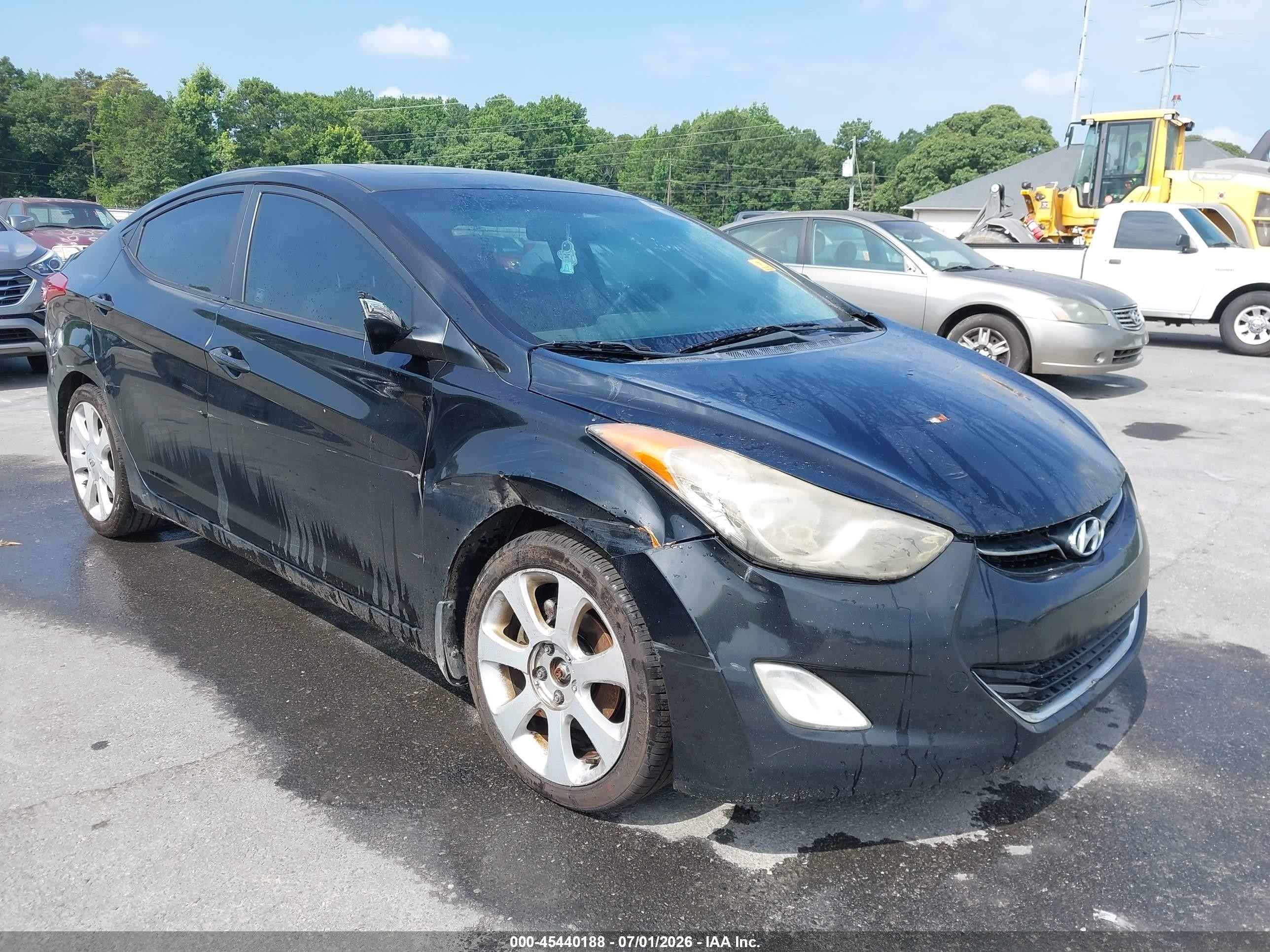 2012 Hyundai Elantra Limited (ulsan Plant) Black vin: KMHDH4AE1CU298661