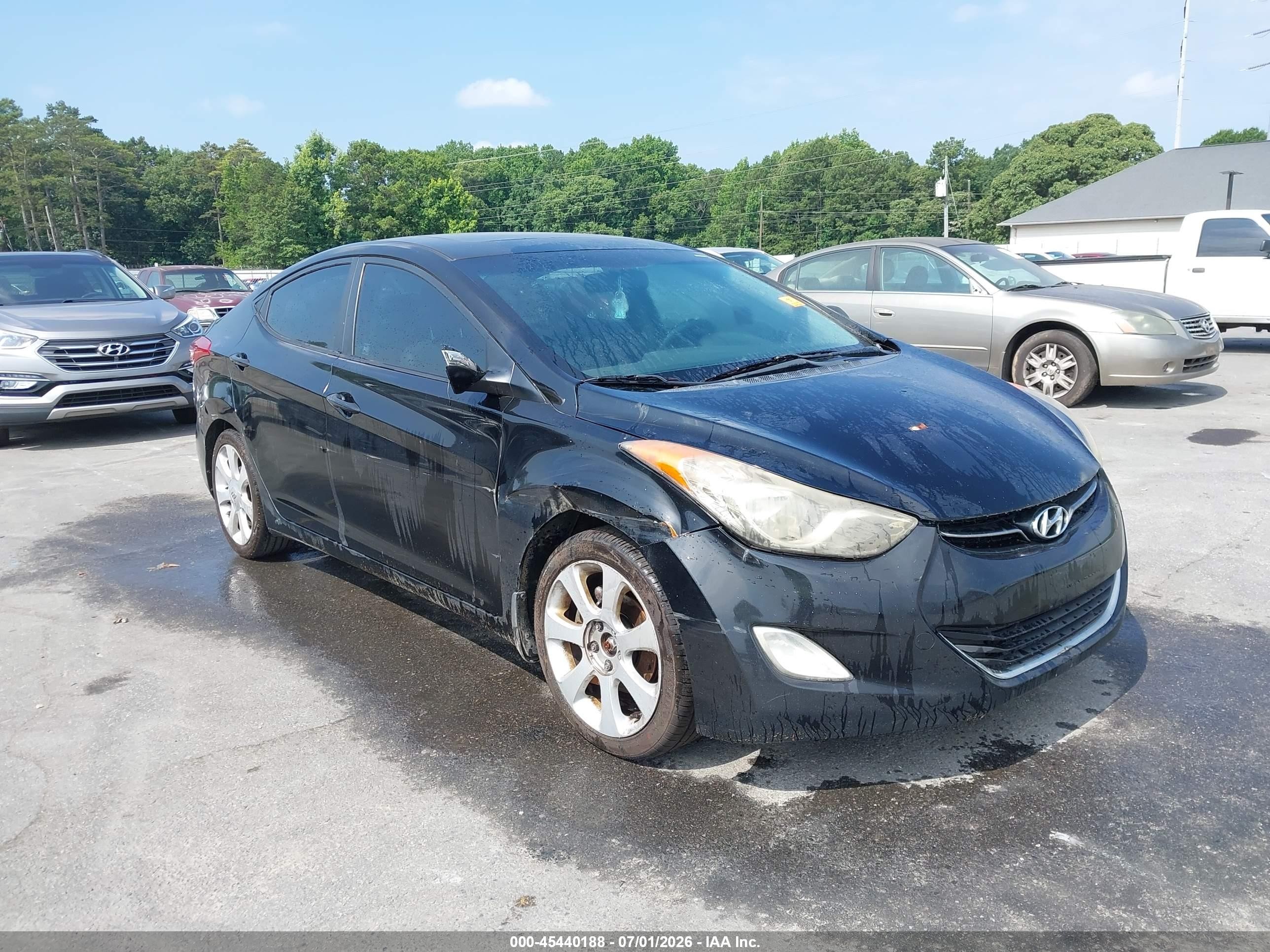 2012 Hyundai Elantra Limited (ulsan Plant) Black vin: KMHDH4AE1CU298661