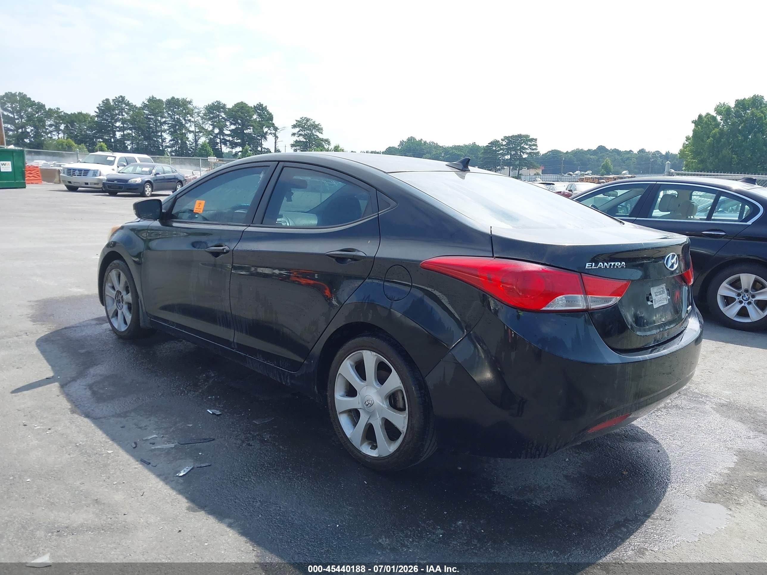 2012 Hyundai Elantra Limited (ulsan Plant) Black vin: KMHDH4AE1CU298661