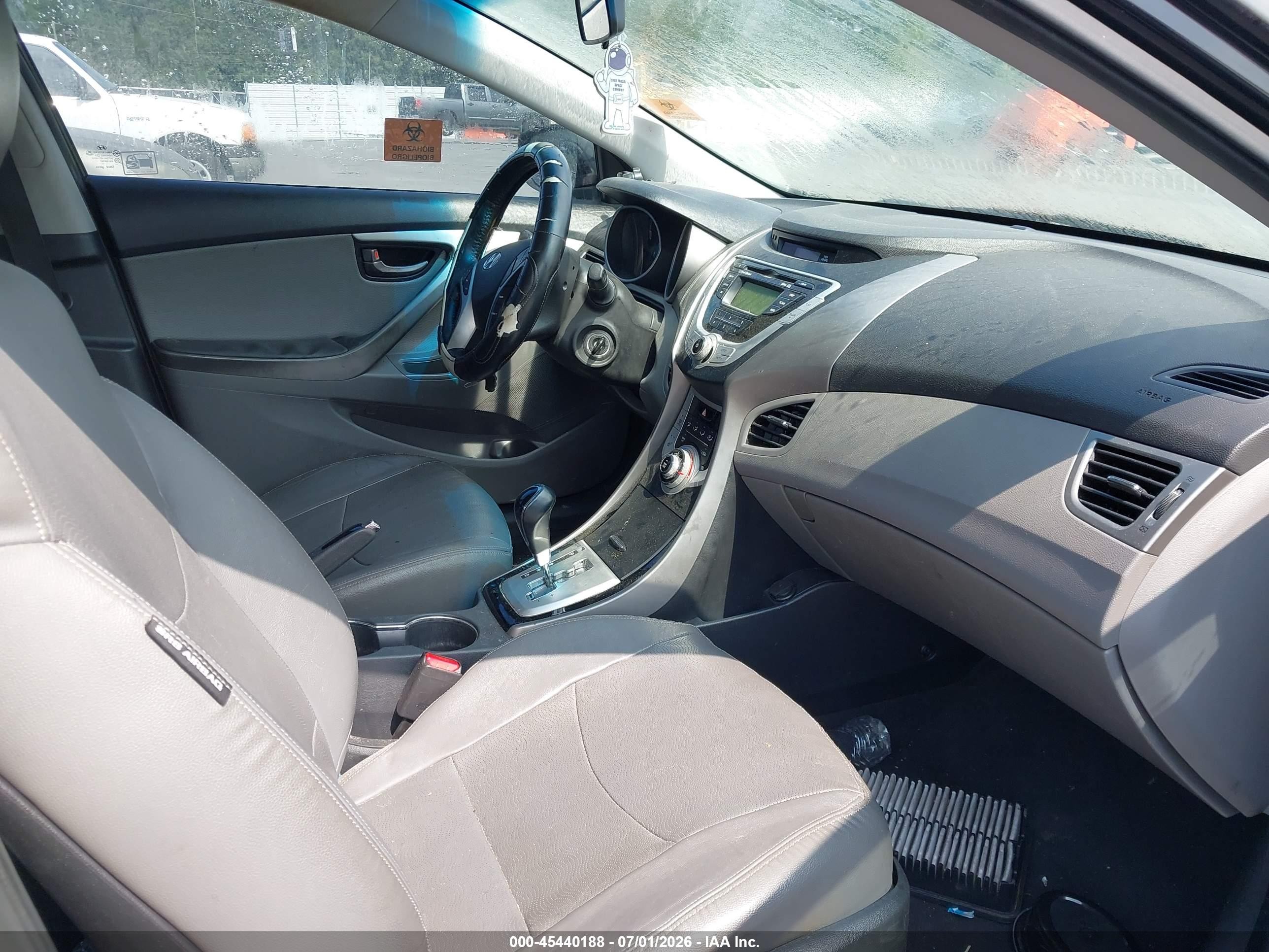 2012 Hyundai Elantra Limited (ulsan Plant) Black vin: KMHDH4AE1CU298661