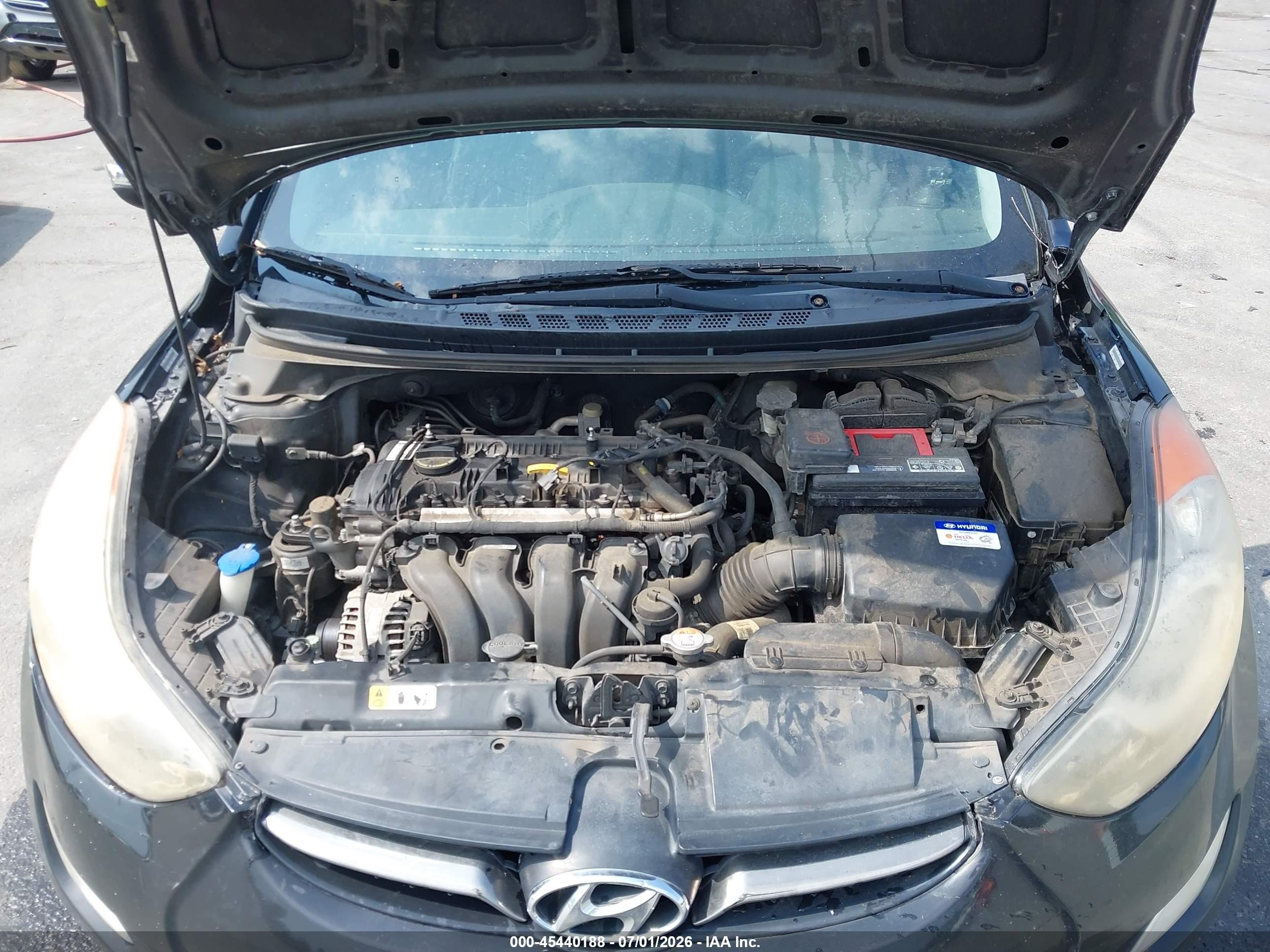 2012 Hyundai Elantra Limited (ulsan Plant) Black vin: KMHDH4AE1CU298661