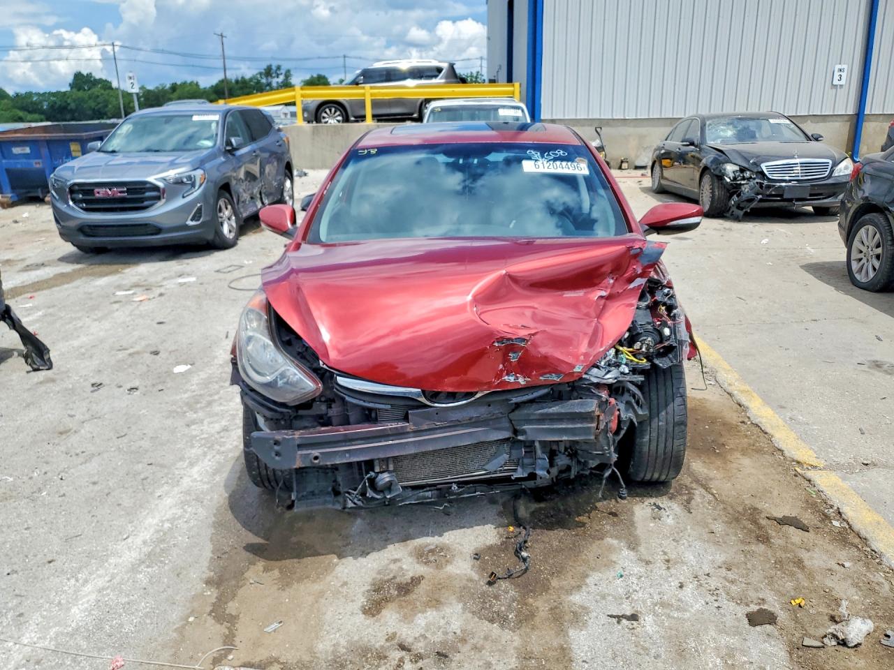 2012 Hyundai Elantra Limited Red vin: KMHDH4AE1CU308508