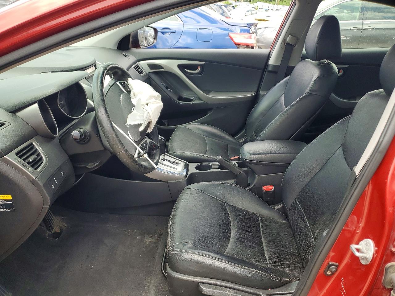 2012 Hyundai Elantra Limited Red vin: KMHDH4AE1CU308508