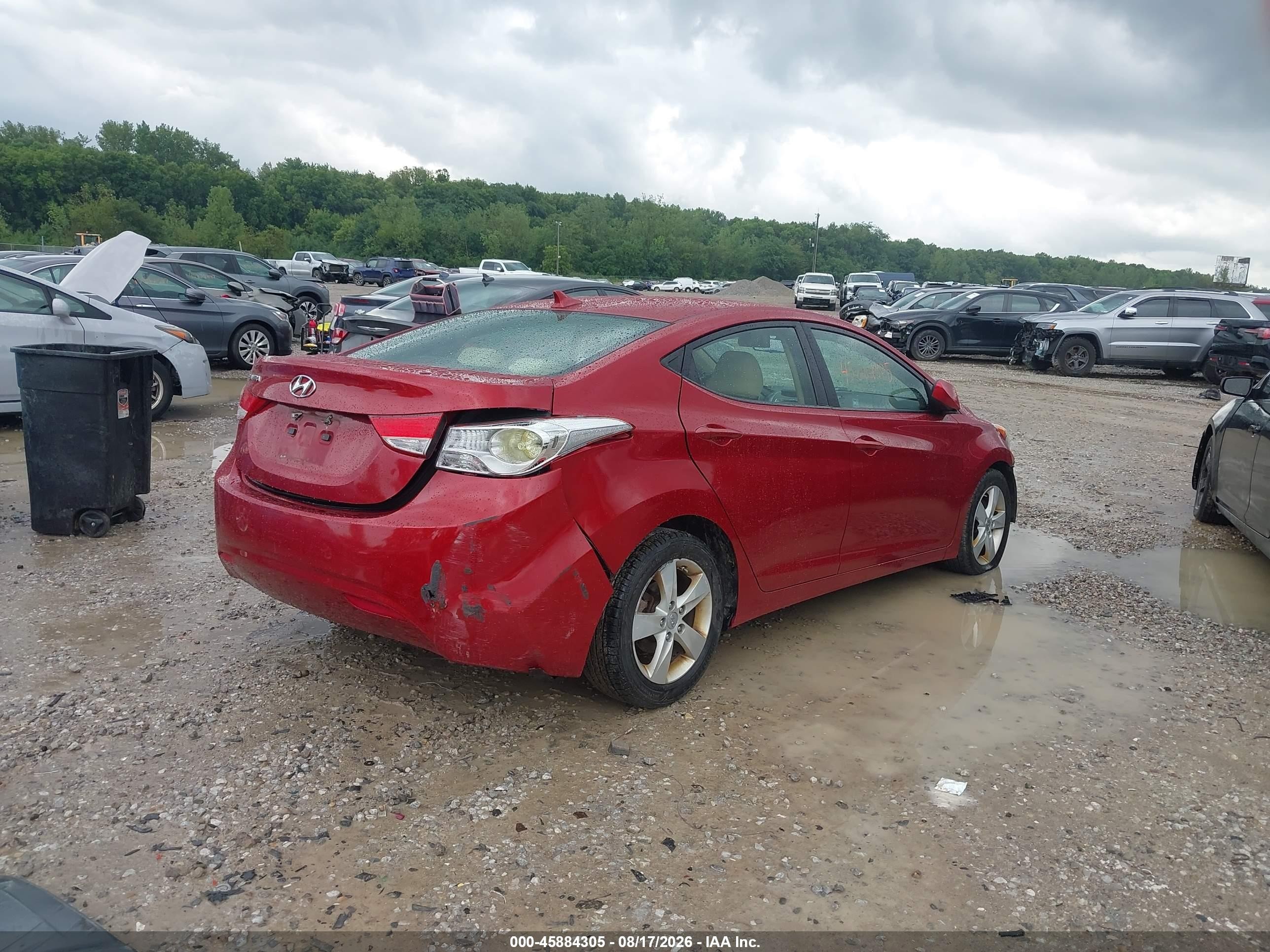 2012 Hyundai Elantra Gls (ulsan Plant) Red vin: KMHDH4AE1CU313496